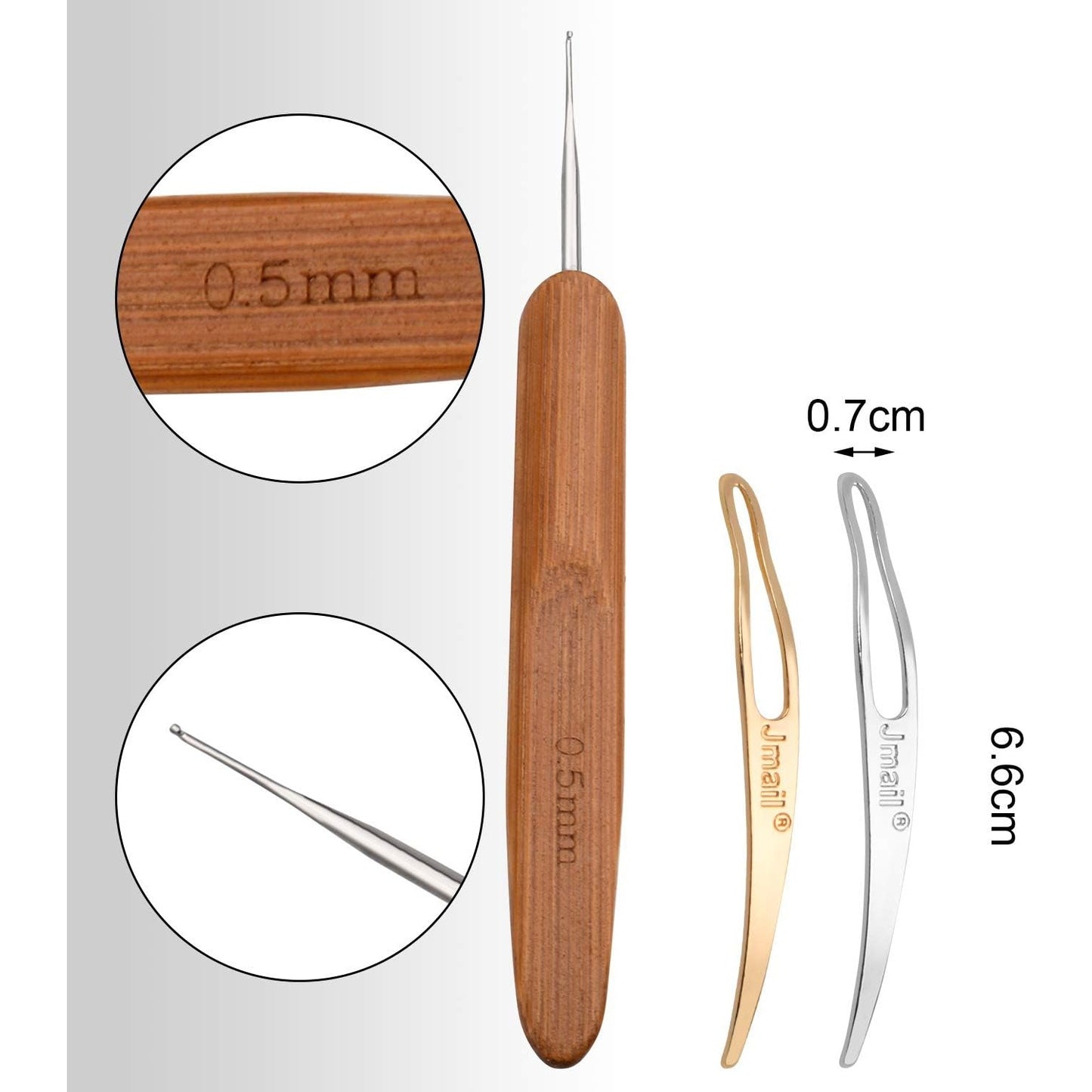 Dreadlocks Tool,7pcs Dreadlocks Crochet Hook and 2pcs Interlocking Tools Easyloc Hair Tool for Dreadlocks, Interlocks Sisterlocks Braid Craft