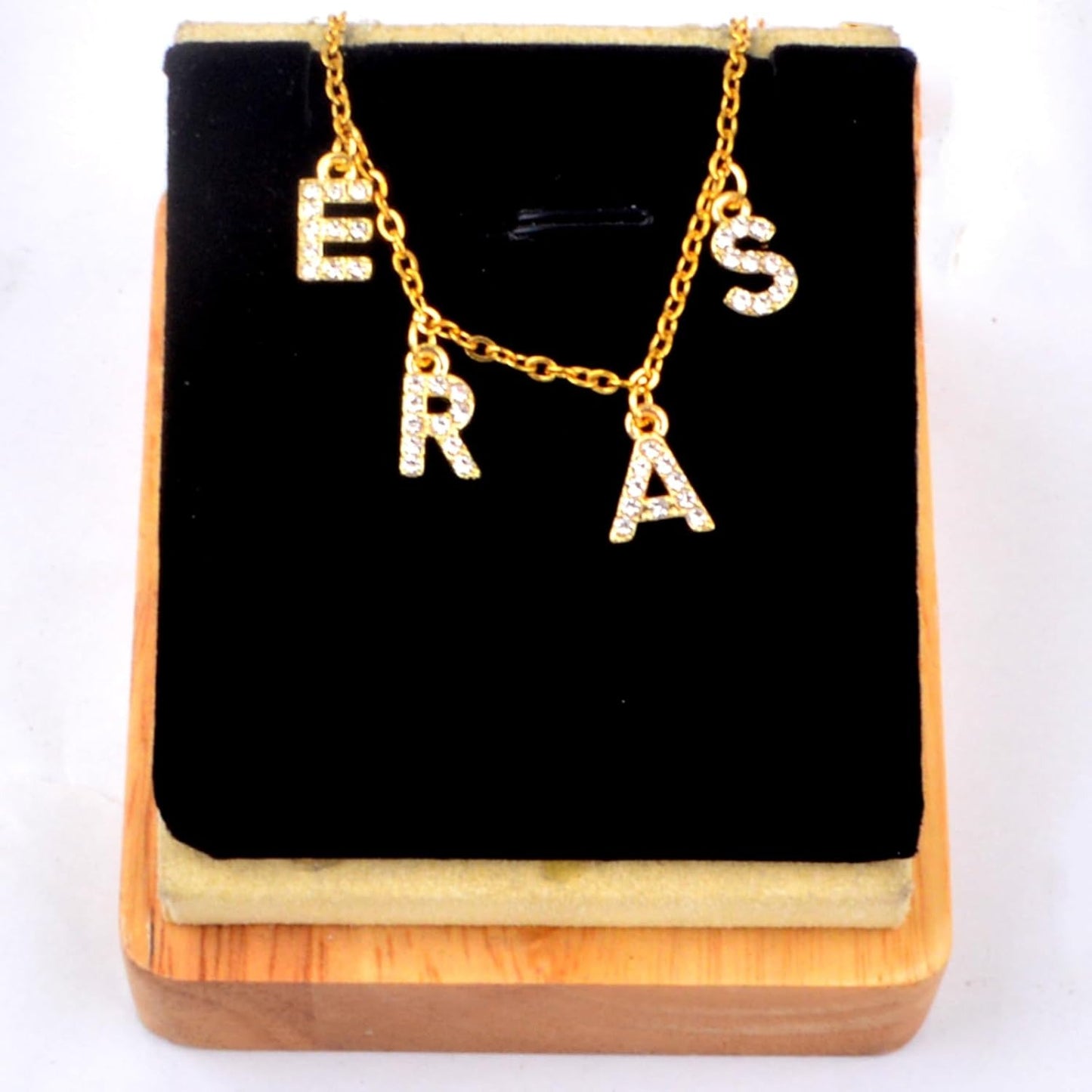2 Sets ERAS Alphabet Necklaces Album Gift Song Inspired Necklace Charms Initial Letter Choker Pendant Necklace Concert Outfit Jewelry for Women Teens Fans Music Lovers Gifts