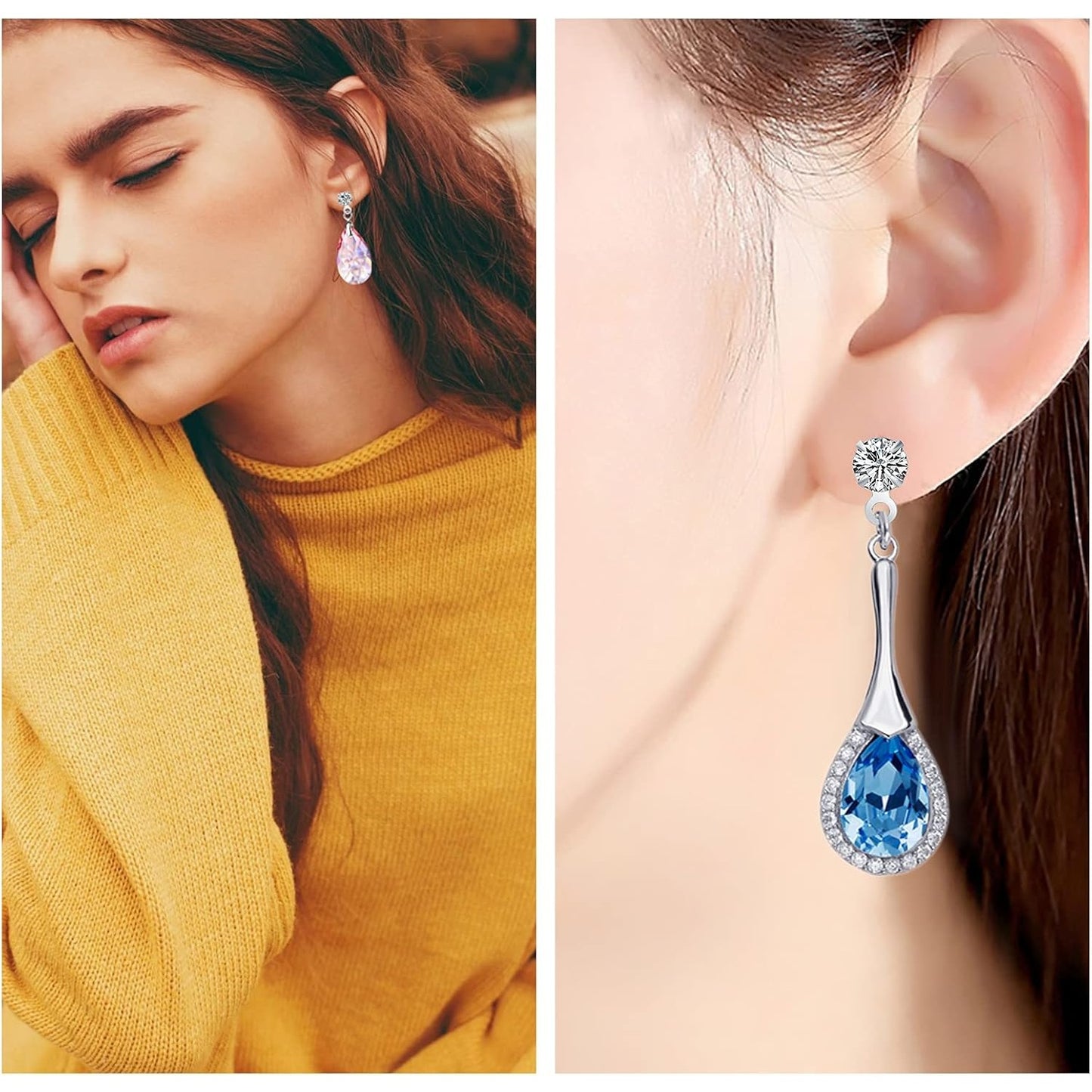 30pcs Stainless Steel Earring Posts Rhinestone Earring Studs Hypoallergenic Cubic Zirconia Ear Studs and 30pcs Butterfly Earring Backs for DIY Jewelry Making Birthday Party Favor Gifts