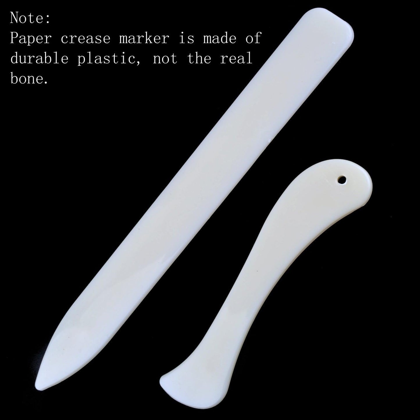 2 Pieces Bone Folder Paper Creaser Set Scoring Tool for Paper Crafts, Bookbinding, Card Making and Office Supplies