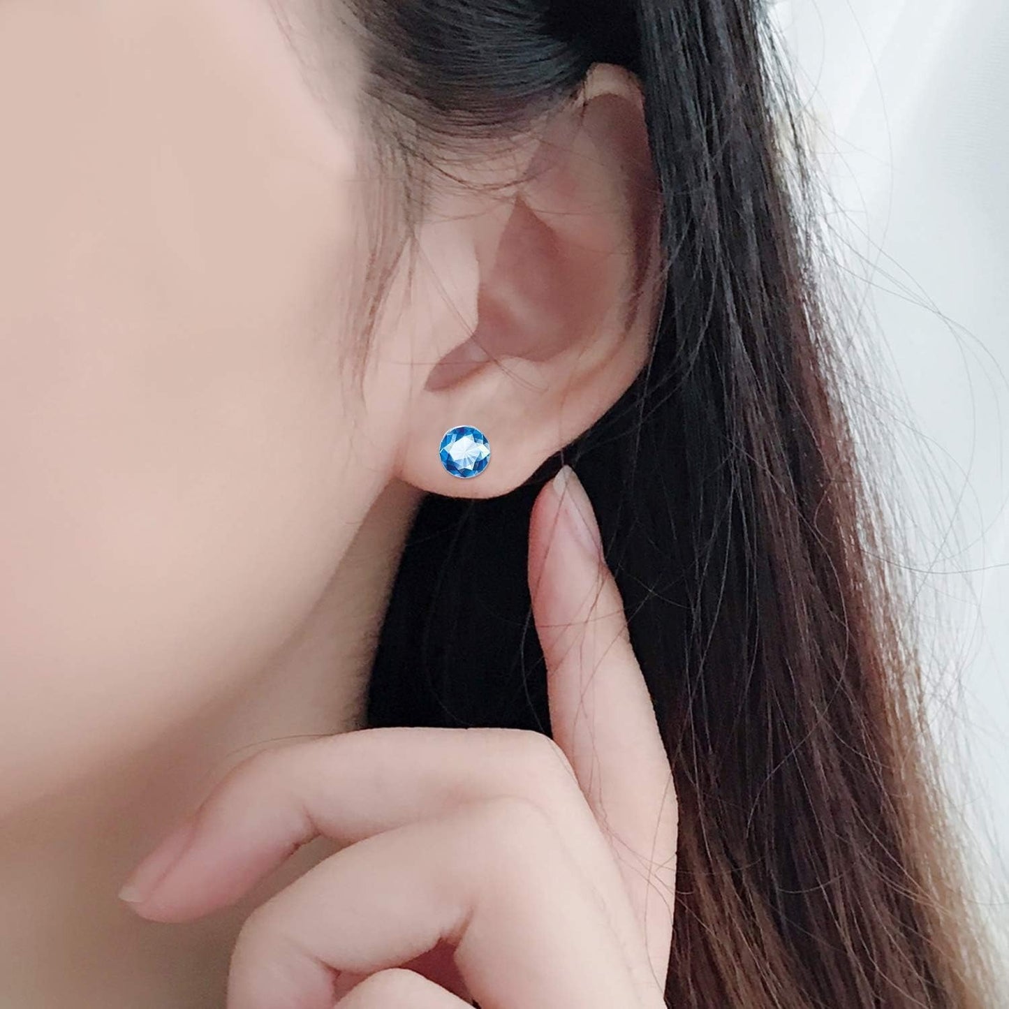 500 Pieces Plastic Earring Posts Clear Flat Ear Pins and 500 Pieces Silicone Backs Earnuts Earring Backs,2 Sizes