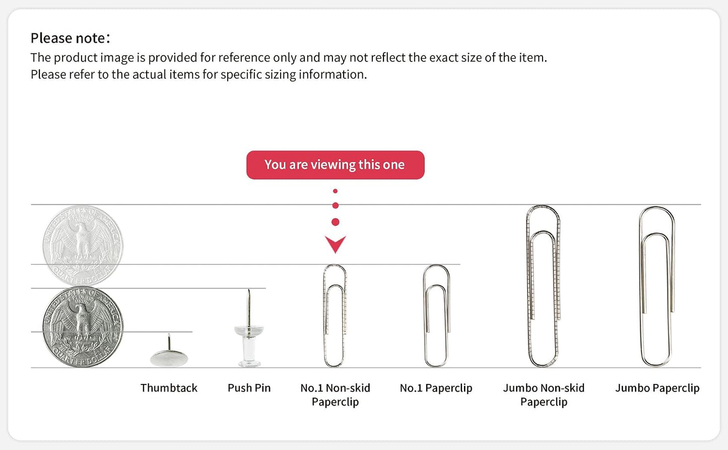 Aylifu Paperclips for Office School & Personal Use, #1 Nonskid Paper Clip (1-2/7"), 600 Medium Paper Clips (6 Boxes of 100 Each), Silver | Medium paper clips for office, school and personal use, conveniently packed in 6 boxes of 100 each.