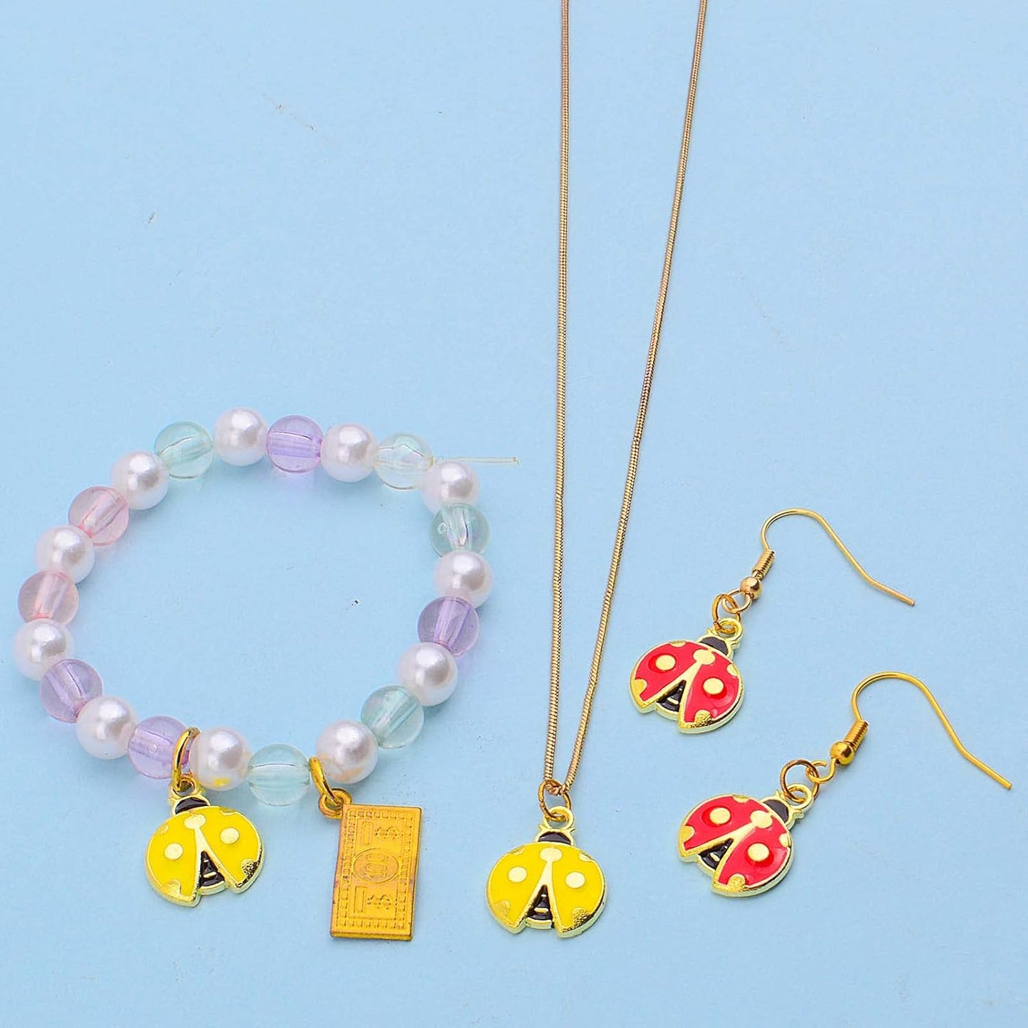 30pcs Enamel Lucky Ladybug Charms Alloy Small Flying Insect Cute Animal Dangle Pendants Embellishments DIY Jewelry Making Scrapbooking Handmade Decoration, 2 Colors