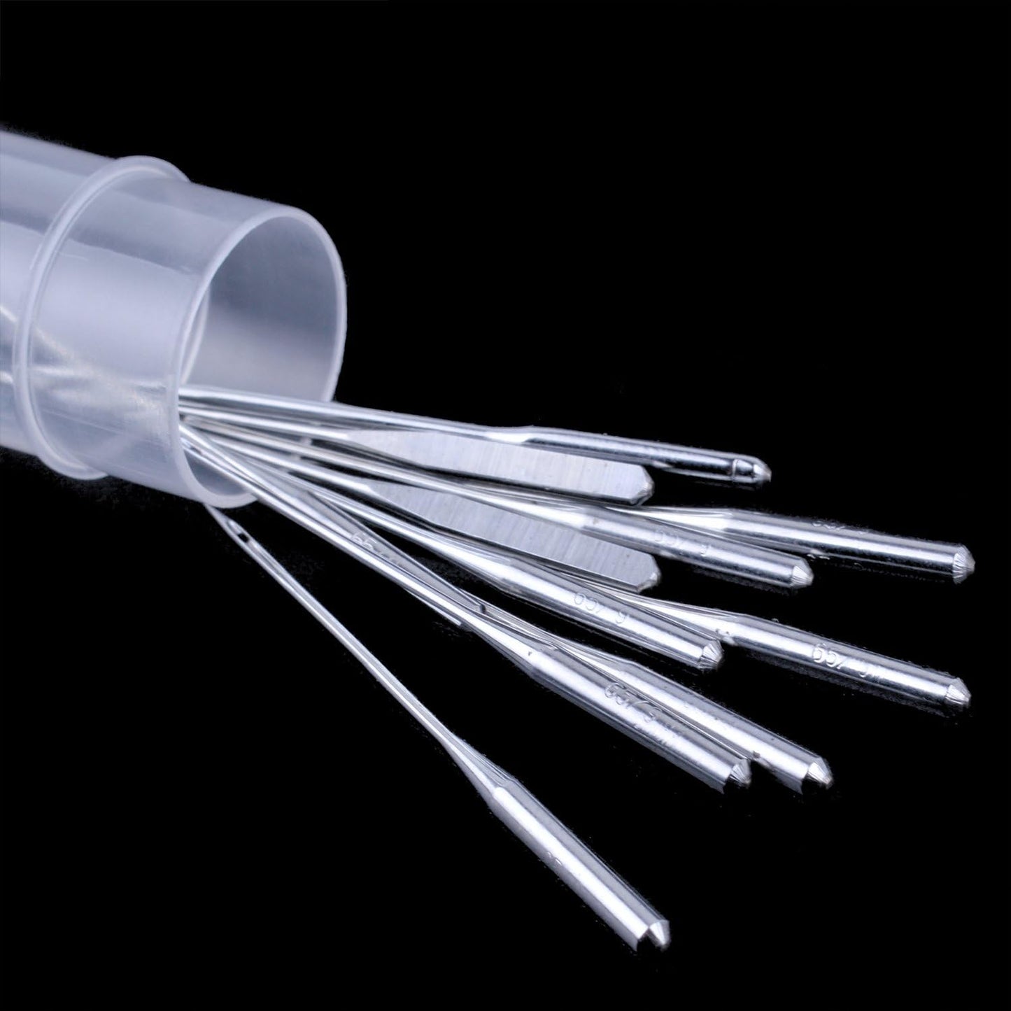 50 Pieces Sewing Needles Home Sewing Machine Needles, Size 9, 11, 14, 16, 18, with 5 Needle Bottles, 10 Pieces Per Size