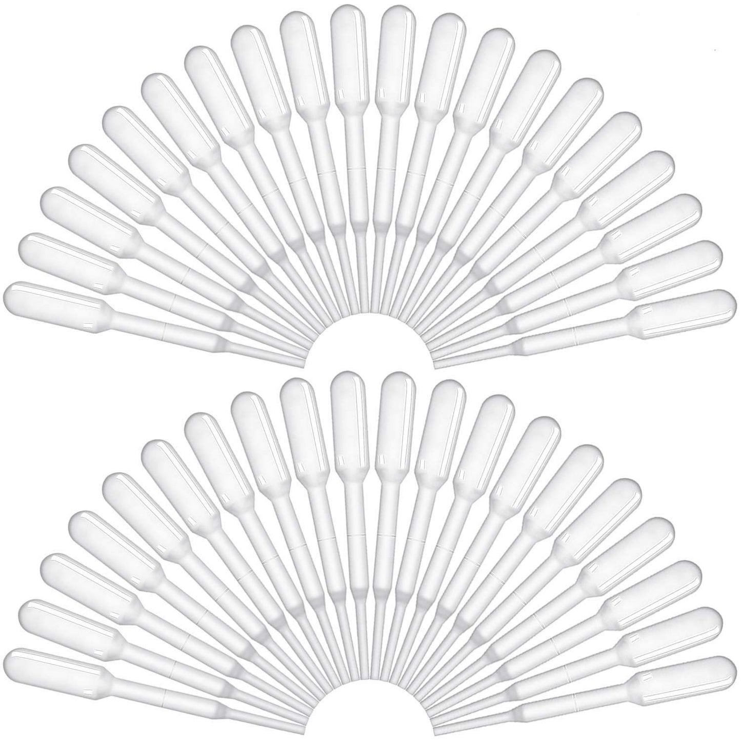 BronaGrand 200 Pieces Graduated Transfer Pipettes Plastic Eye Dropper Disposable Essential Oils Pipettes,Clear,Capacity 0.2ml