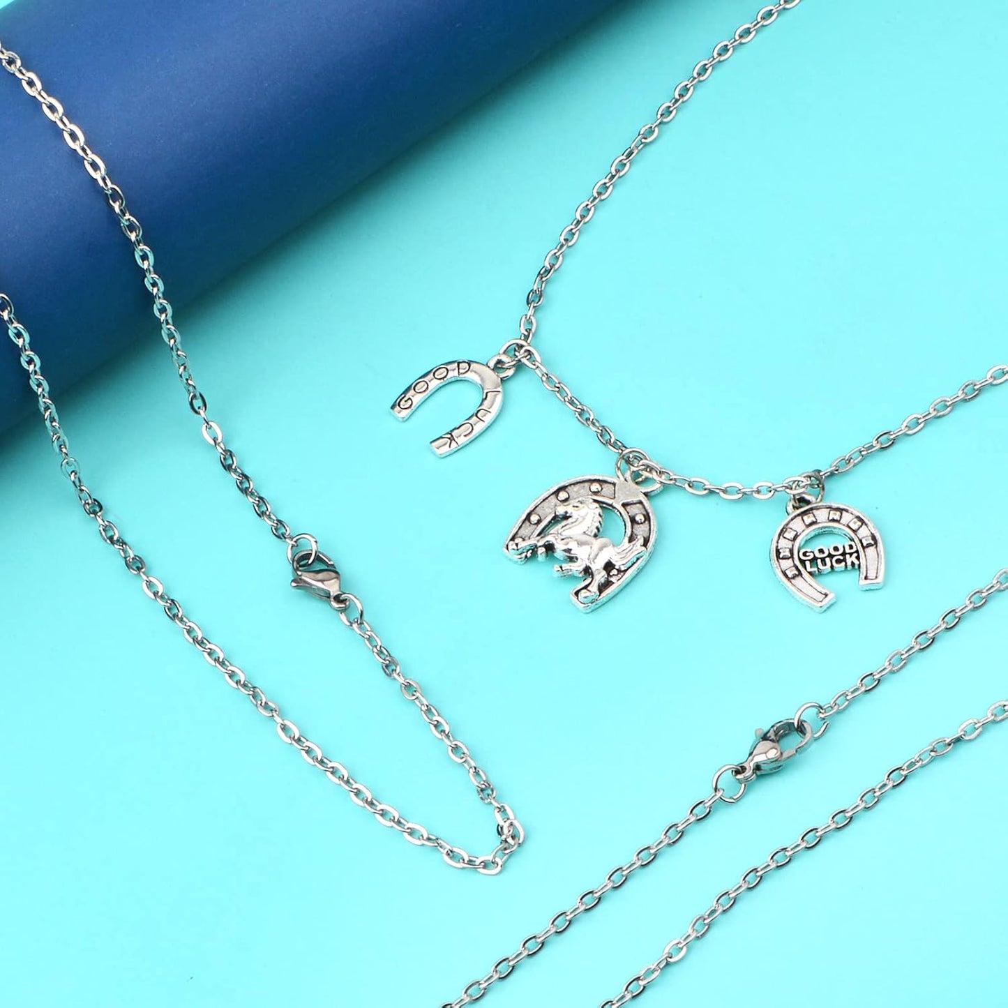 10 Pieces 50 cm 316 Stainless Steel Necklace Extension O-shaped Bracelet Choker Extender Chains with Lobster Claw Clasps for Women DIY Jewelry Making Supplies, Steel Color