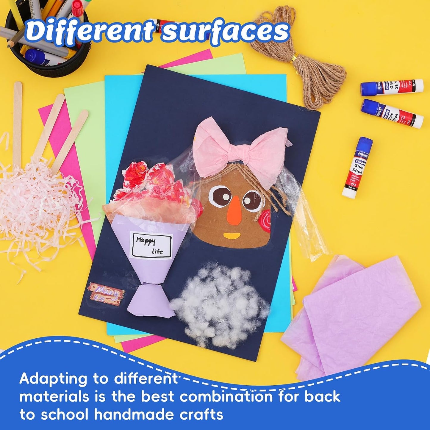 Aylifu 72 Pack Glue Sticks Bulk for Kids, Disappearing Purple Glue Sticks for Classroom and Teacher Supplies.0.18 OZ kids glue Dries Clear, Non-Toxic, Washable, Back to School Supplies and Student Must Haves