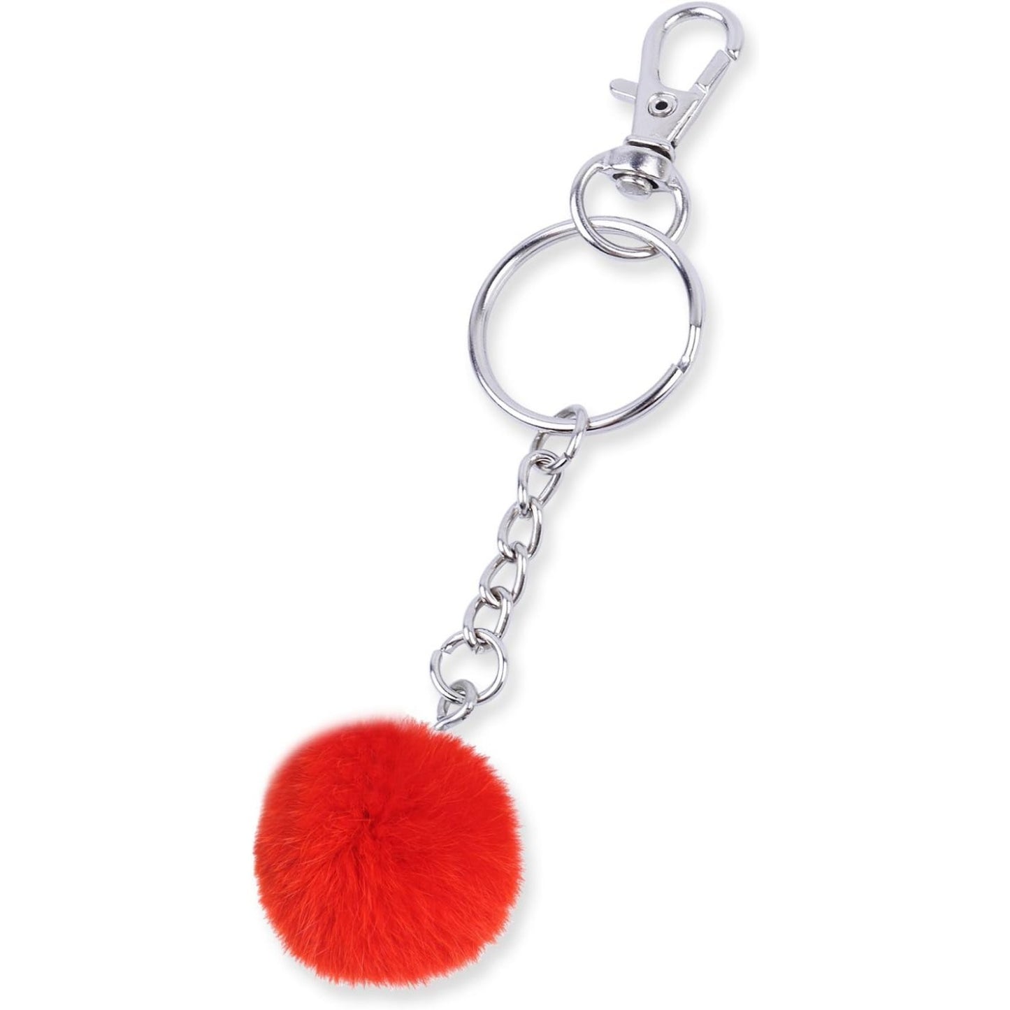 50 Pieces Metal Swivel Clasps Lanyard Snap Hook Lobster Claw Clasp and Key Rings Keychain with 11mm Screw Eye Pins