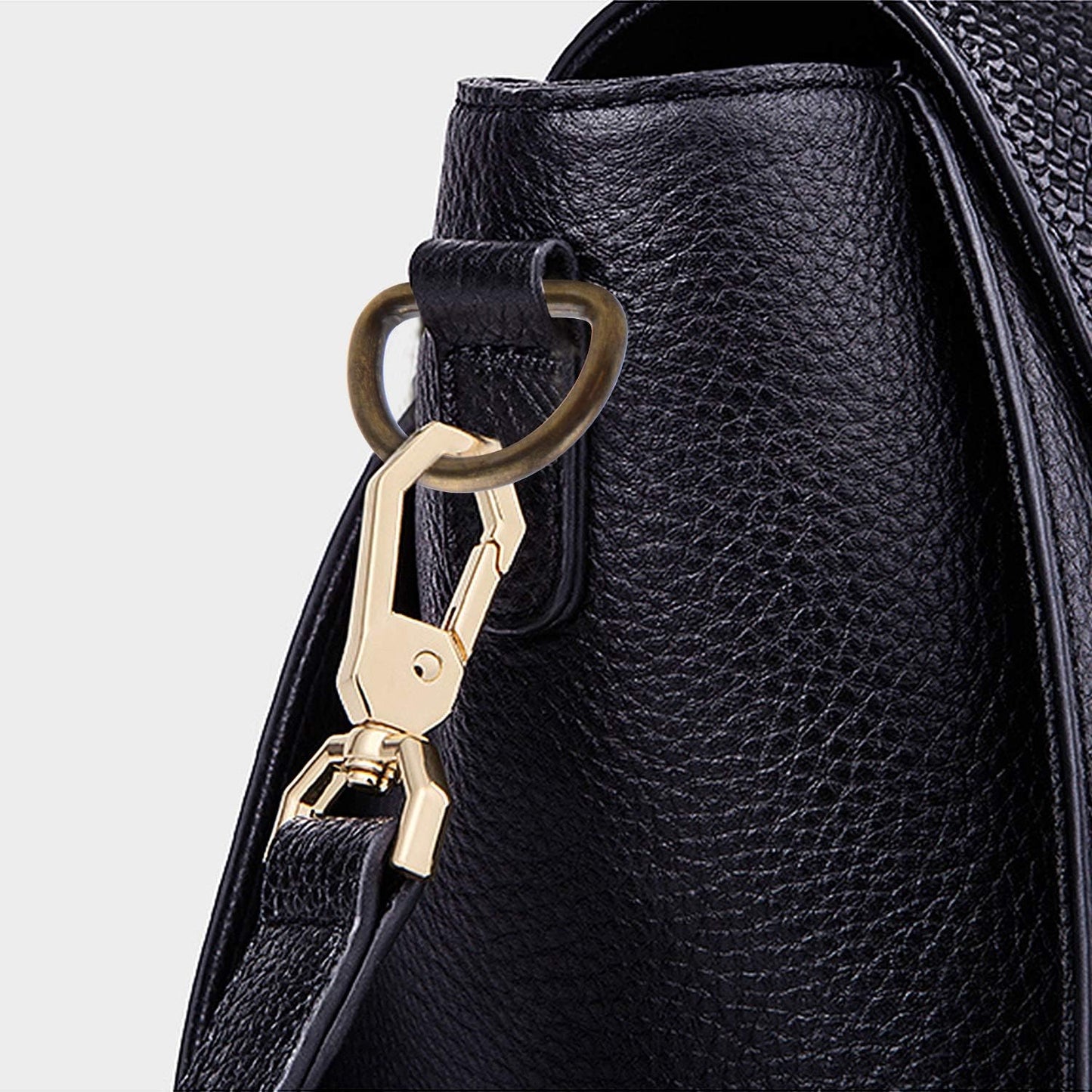 100pcs Multi-Purpose Metal D Rings Semi-Circular D Rings Hardware DIY Accessories for Bags Pet Collars Chain Bags,1/2inch,3/4inch and 1 inch