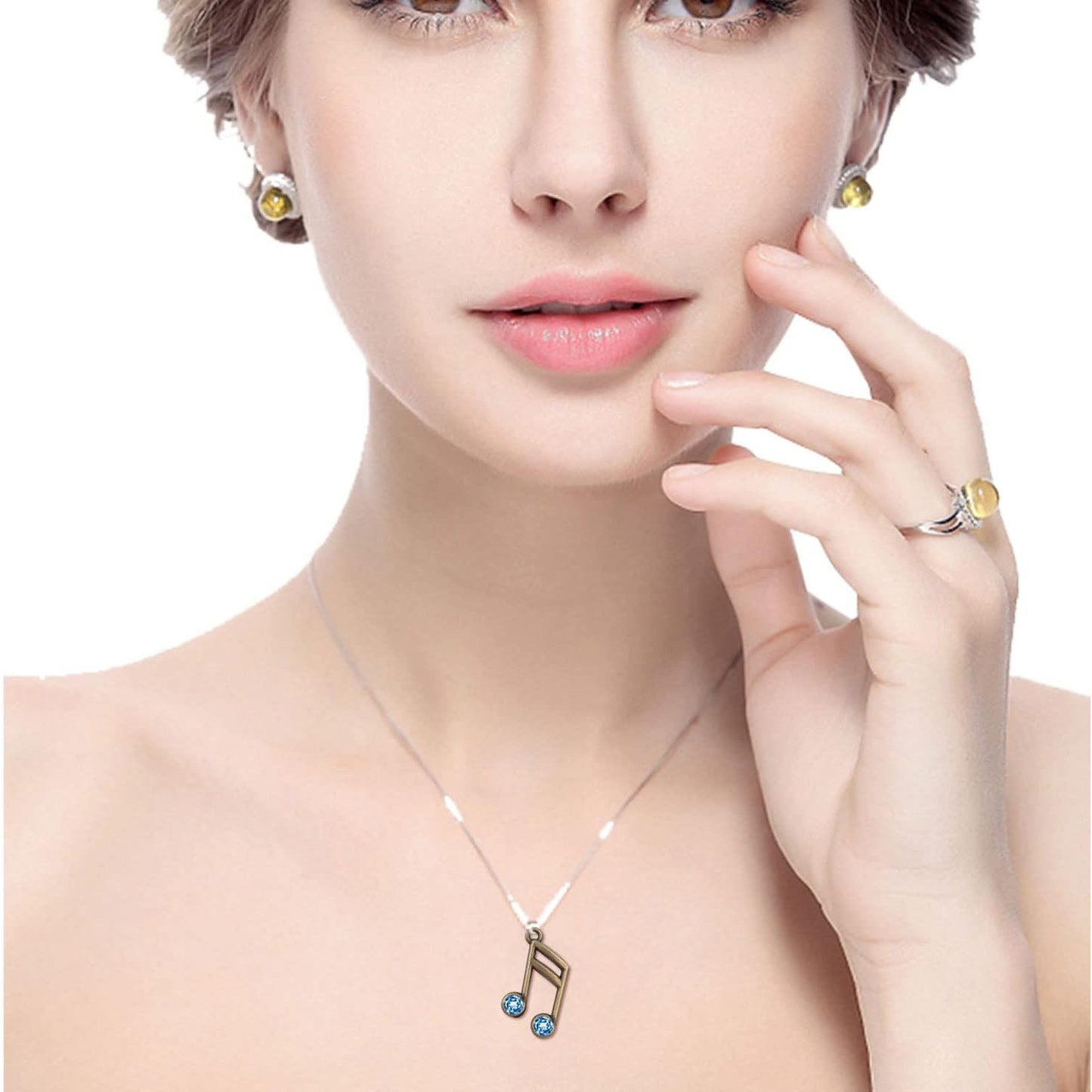 100 Gram Antique Bronze Mixed Music Charms Collection Vintage Alloy Musiccal Instrument Notes Dangle Pendants Craft Supplies for DIY Necklace Earrings Jewelry Making