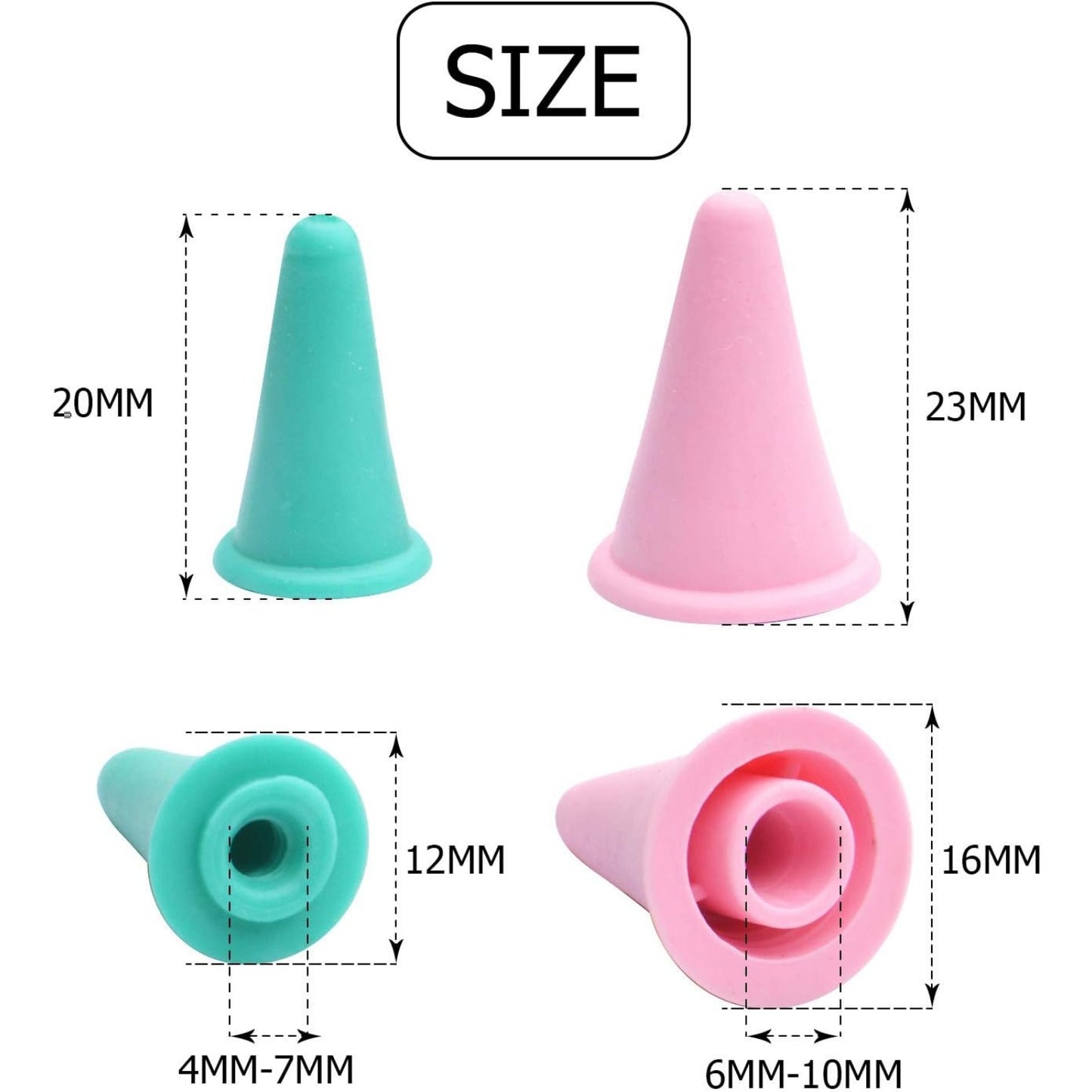 20 Pcs Knit Knitting Needles Point Protectors/Stoppers 2 Sizes for Knitting Craft(Needles Point Protectors)