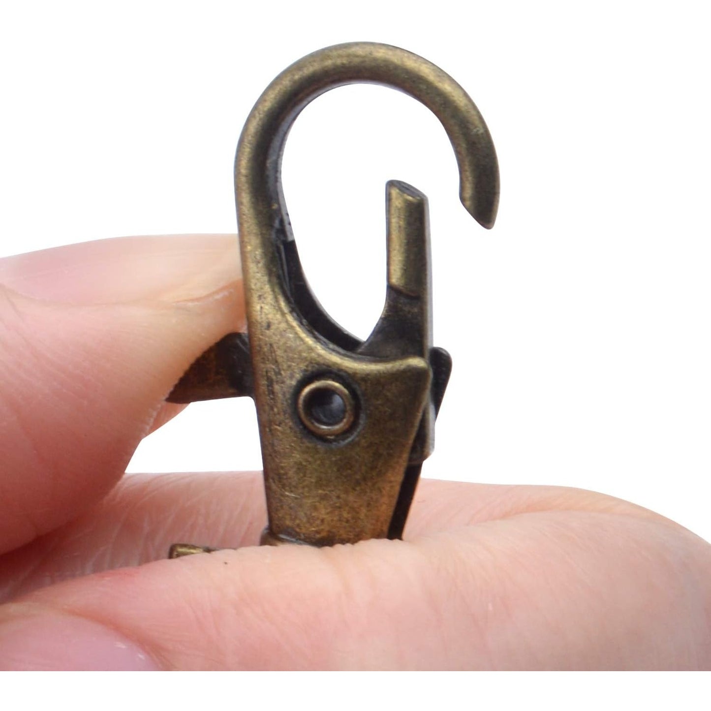 Bronze Lobster Claw Clasp Keychain,30 Pieces Swivel Clasps and 30 Pieces Keychain Rings for Craft Project Making