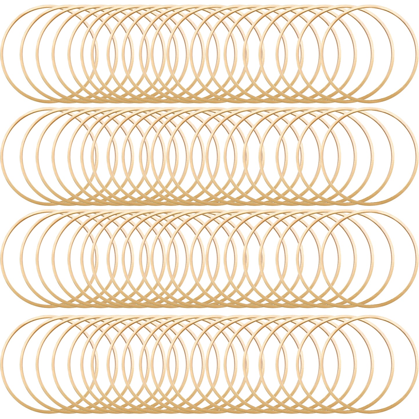 80pcs 15mm/20mm/25mm/30mm Earrings Beading Hoop Earring Findings Brass Round Circle Charms Open Bezel Pendant Frame for DIY Jewelry Earrings Making Supplies, 2 Colors