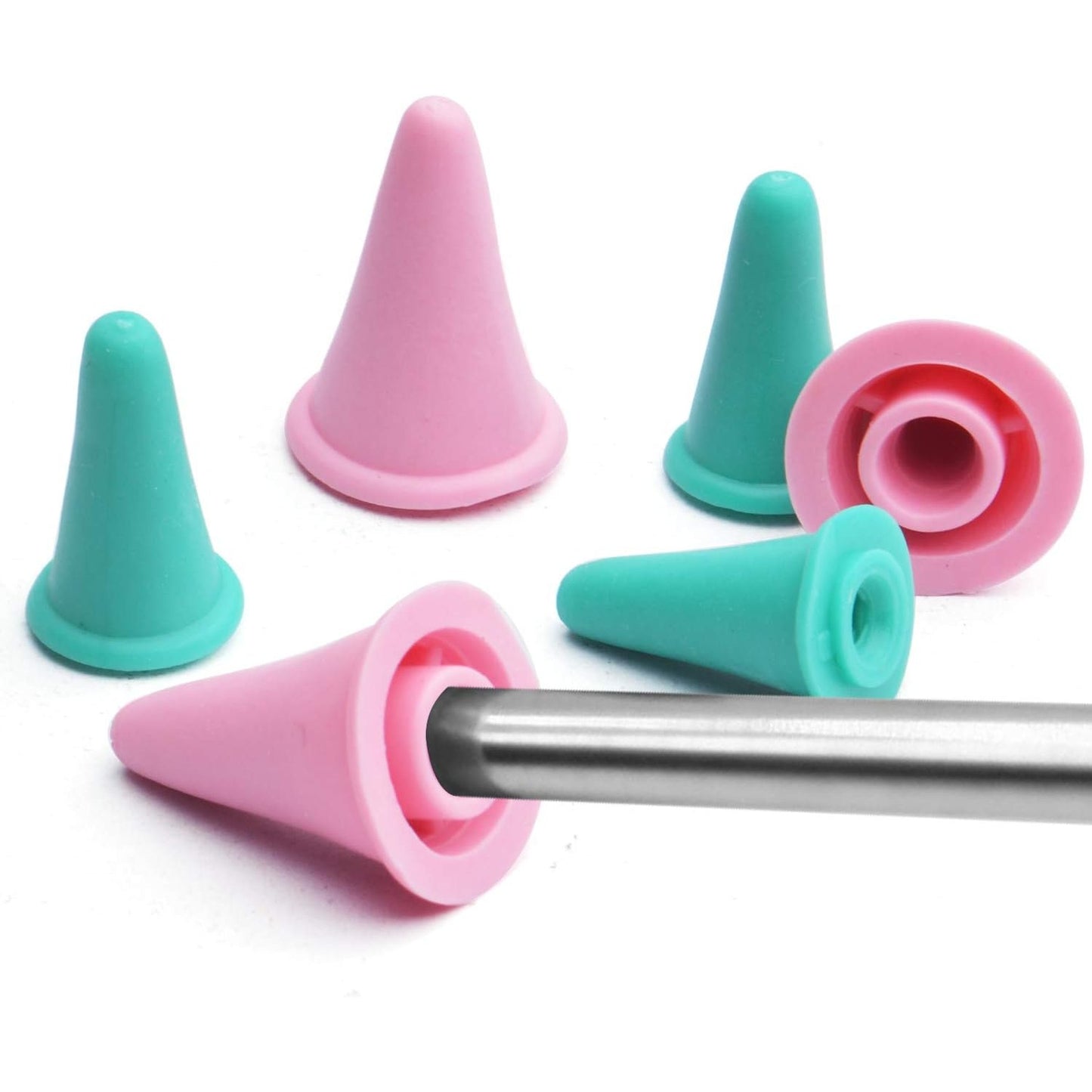 20 Pcs Knit Knitting Needles Point Protectors/Stoppers 2 Sizes for Knitting Craft(Needles Point Protectors)