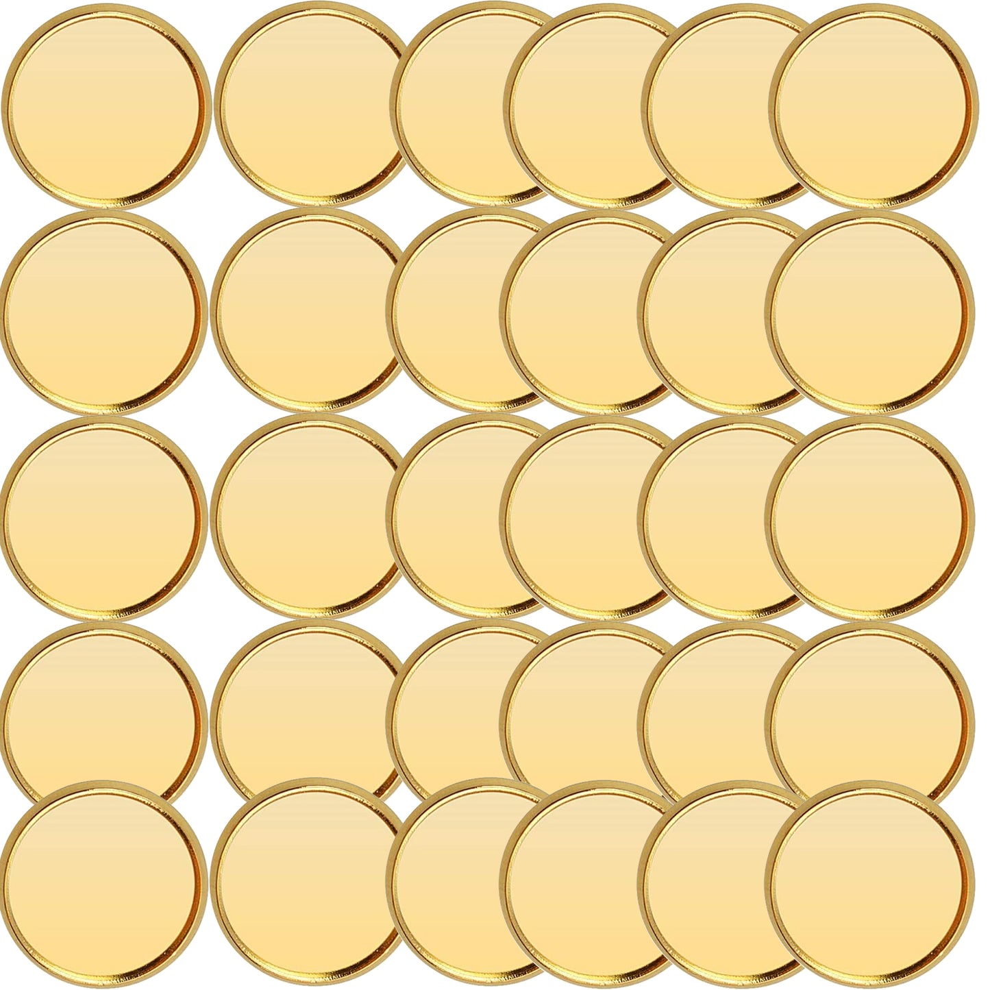 40pcs 4 Size(8mm/10mm/12mm/14mm) Earring Cabochon Setting Post Tray Round Stainless Steel Stud Earring and 40pcs Bullet Earring Backs for DIY Jewelry Making,Gold