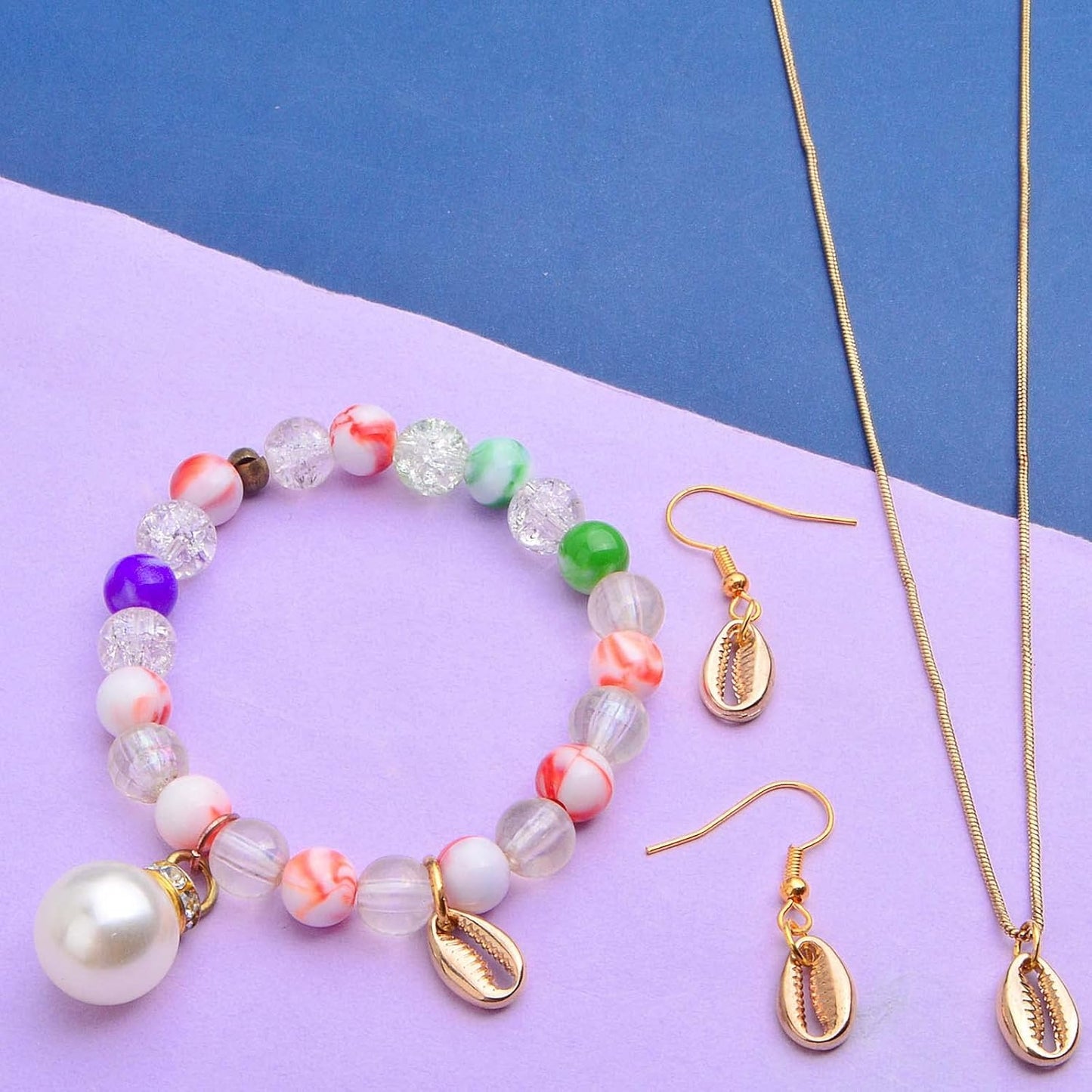 60pcs Golden Plated Seashells Tooth Pendant Charms Alloy Simulation Shell Teeth Bead Charms Accessories for DIY Bracelets Necklaces Crafts Jewelry Making