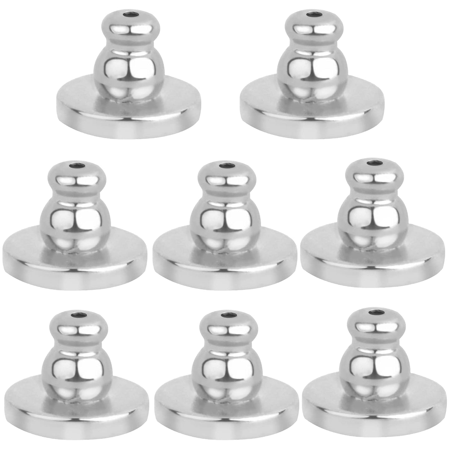 8pcs Hypo-Allergenic Bullet Clutch Secure Earring Backs Brass Locking Earring Backs Flying Disc Shape Ear Stoppers for Studs Fishhook Heavy Earrings, 2 Colors