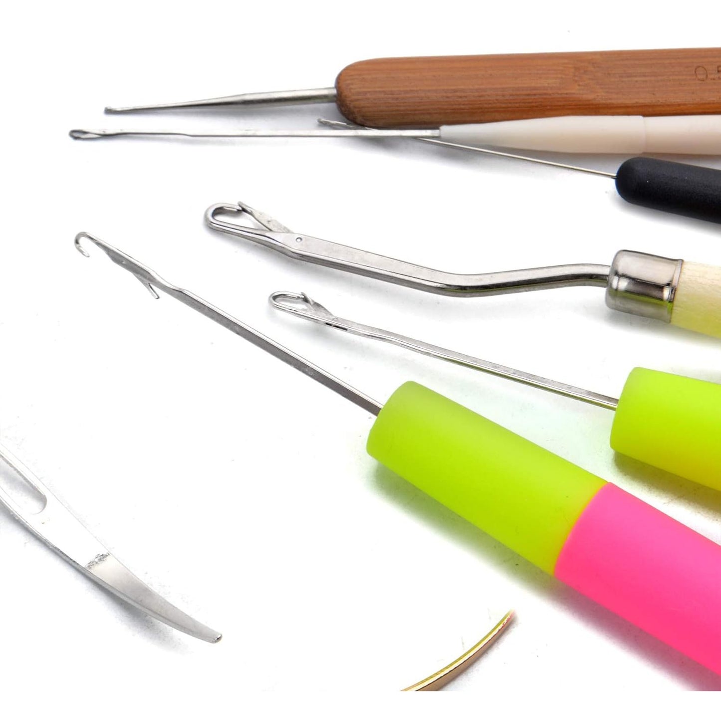 Dreadlocks Tool,7pcs Dreadlocks Crochet Hook and 2pcs Interlocking Tools Easyloc Hair Tool for Dreadlocks, Interlocks Sisterlocks Braid Craft