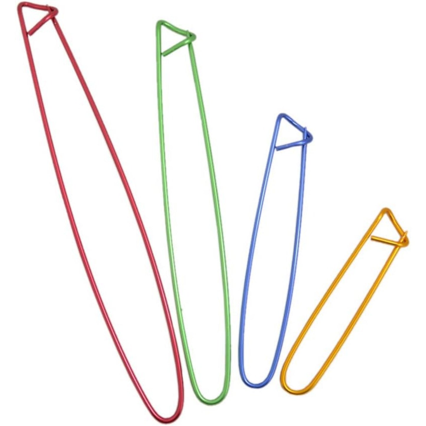 BronaGrand 8pcs Colorful Aluminum Yarn Stitch Holder Crochet Hooks Knitting Needle Stitch Holders