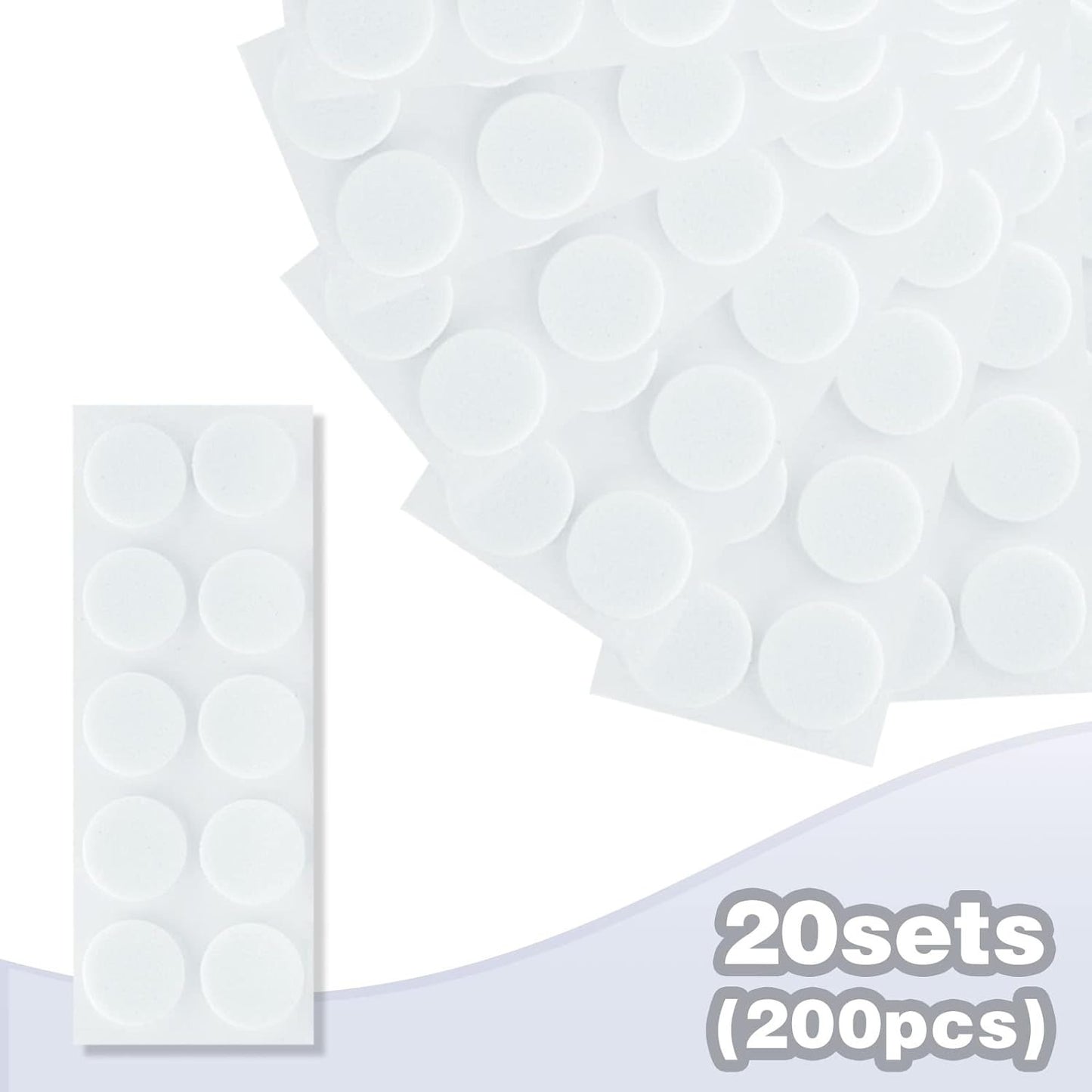 20 Sheets (200pcs) Earring Support Patches Foam Round Earring Lifters for Droopy Heavy Large Earrings Support Pads Earrings Waterproof Lifting Patches Ear Lobe Support Backs