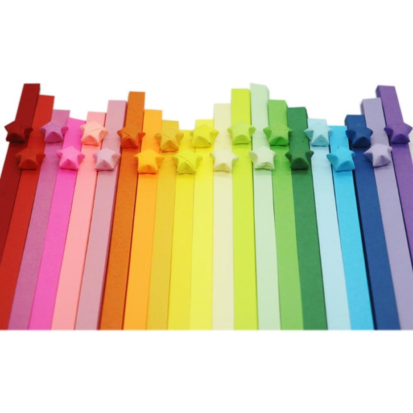 BronaGrand 1080 Sheets Origami Stars Paper Double Sided Folding Strips- 27 Colors