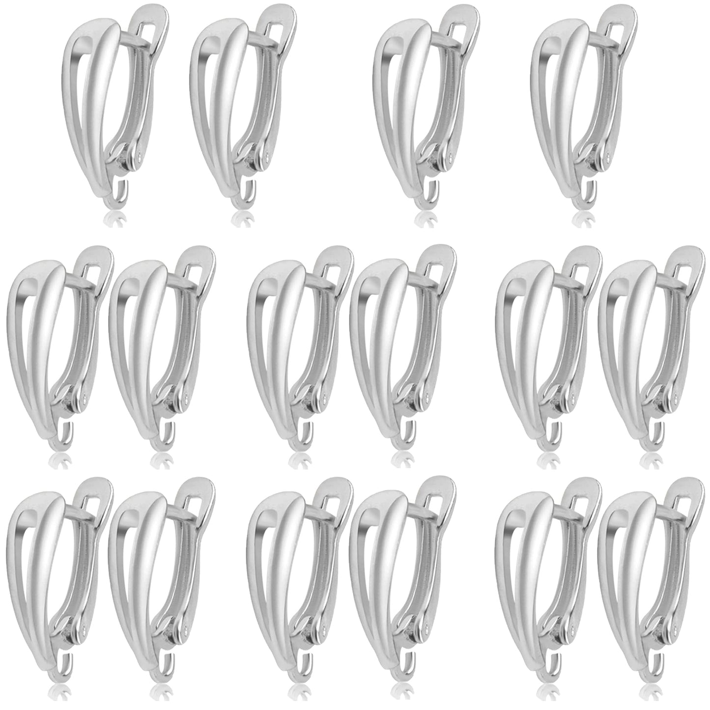 16pcs Leverback Earring Hooks Brass French Earring Hooks Ear Wire with Open Loop Round Dangle Earrings Connectors for Women DIY Jewelry Making Birthday Party Favor Gifts, 8 Colors