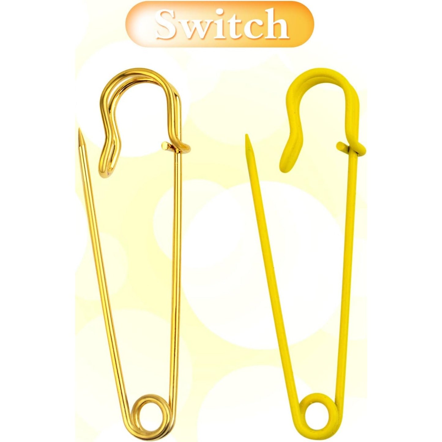 20 Pieces 75 mm Extra Large Safety Pins Metal Heavy Duty Sweater Shawl Pins Safety Pins Brooches for Blankets Skirts Kilts Jewelry Making Craft Sewing, 5 Colors