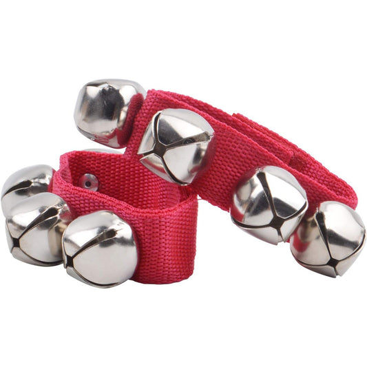 2 Pcs Christmas Musical Tambourine And Wrist Shaking Jingling Bells