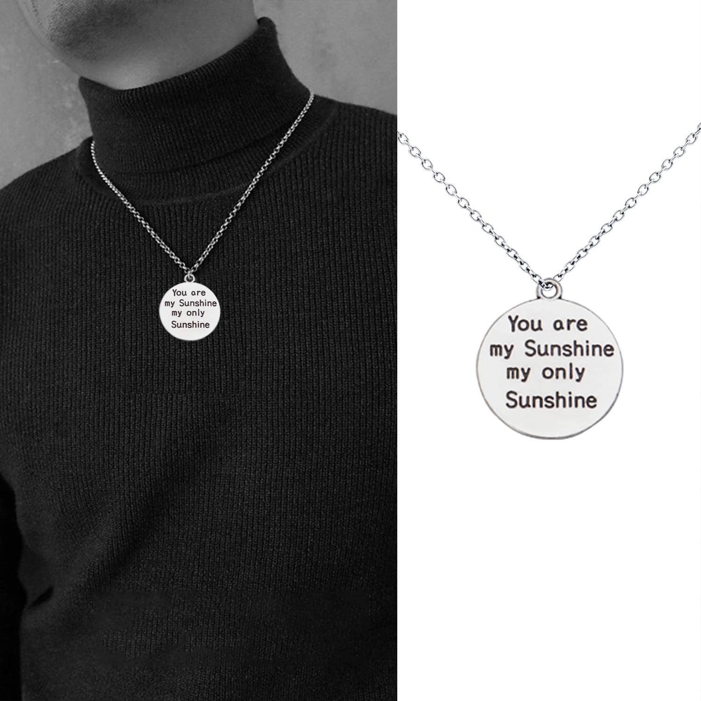 Inspirational Words Charms, 30pcs Lettering Saying Pendants (you are my sunshine my only sunshine) Charms Beads Jewelry Findings for DIY Necklace Bracelet - Double-Sided Design