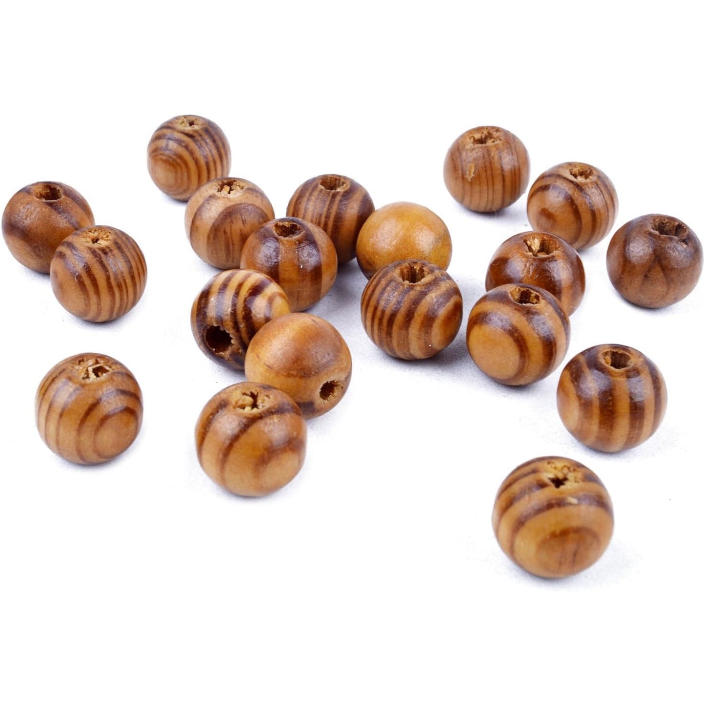 200pcs 12mm Wood Round Bead Natural Wood Spacer Beads Wooden Beads for Jewelry Making DIY