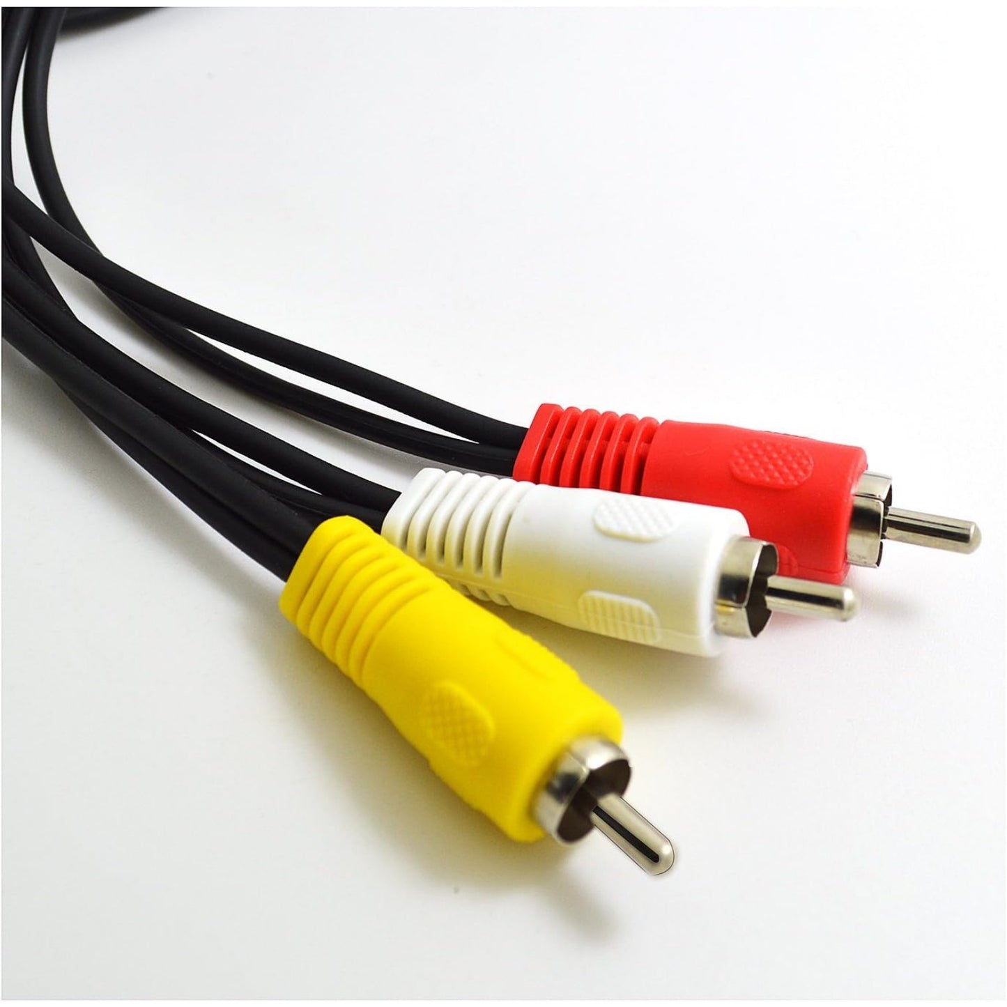 BronaGrand 3 RCA Male Jack to 6 RCA Female Plug Splitter Audio Video Av Adapter Cable (6FT)