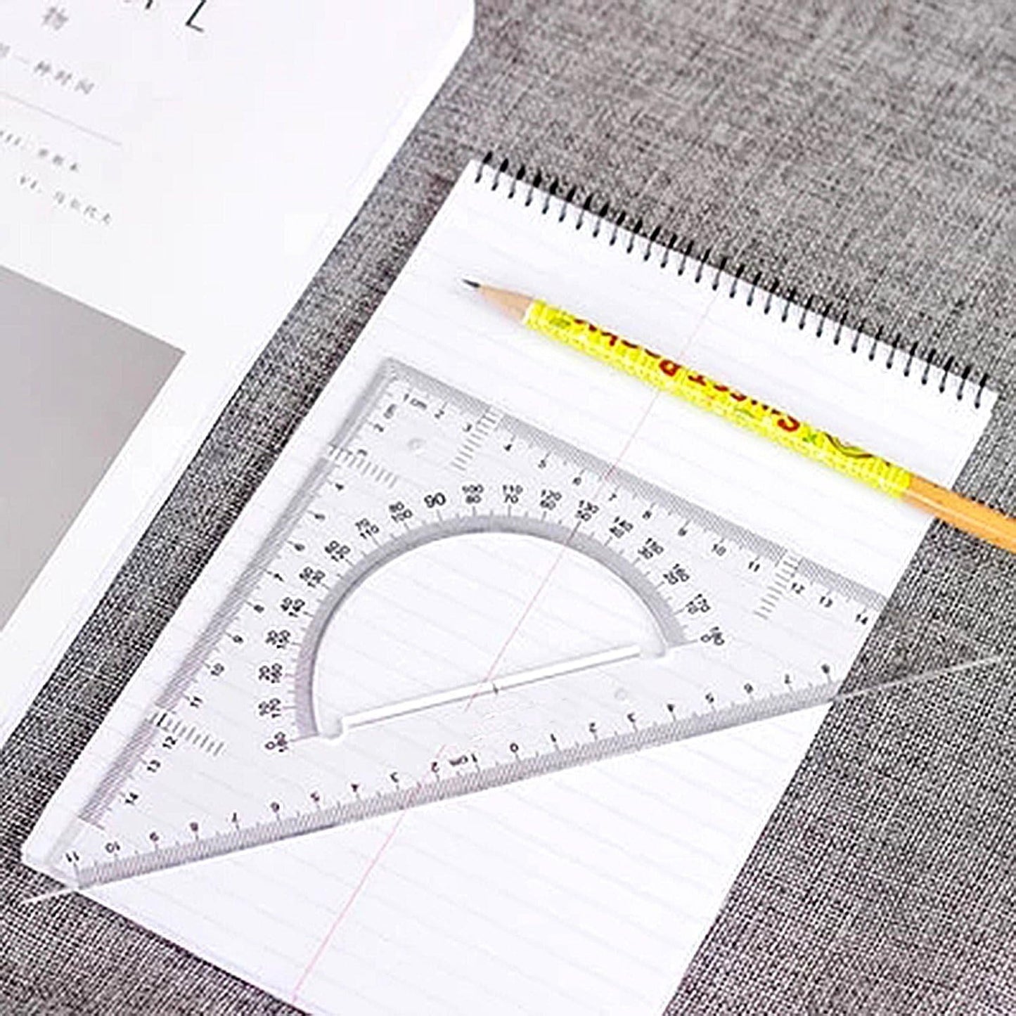 BronaGrand Triangle Ruler Square Set, 30/60 and 45/90 Degrees, Set of 2
