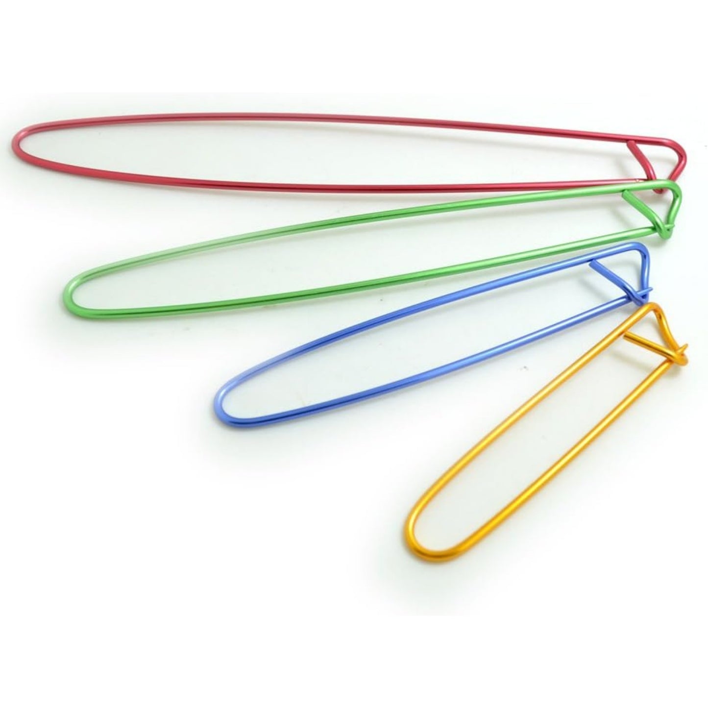 BronaGrand 8pcs Colorful Aluminum Yarn Stitch Holder Crochet Hooks Knitting Needle Stitch Holders