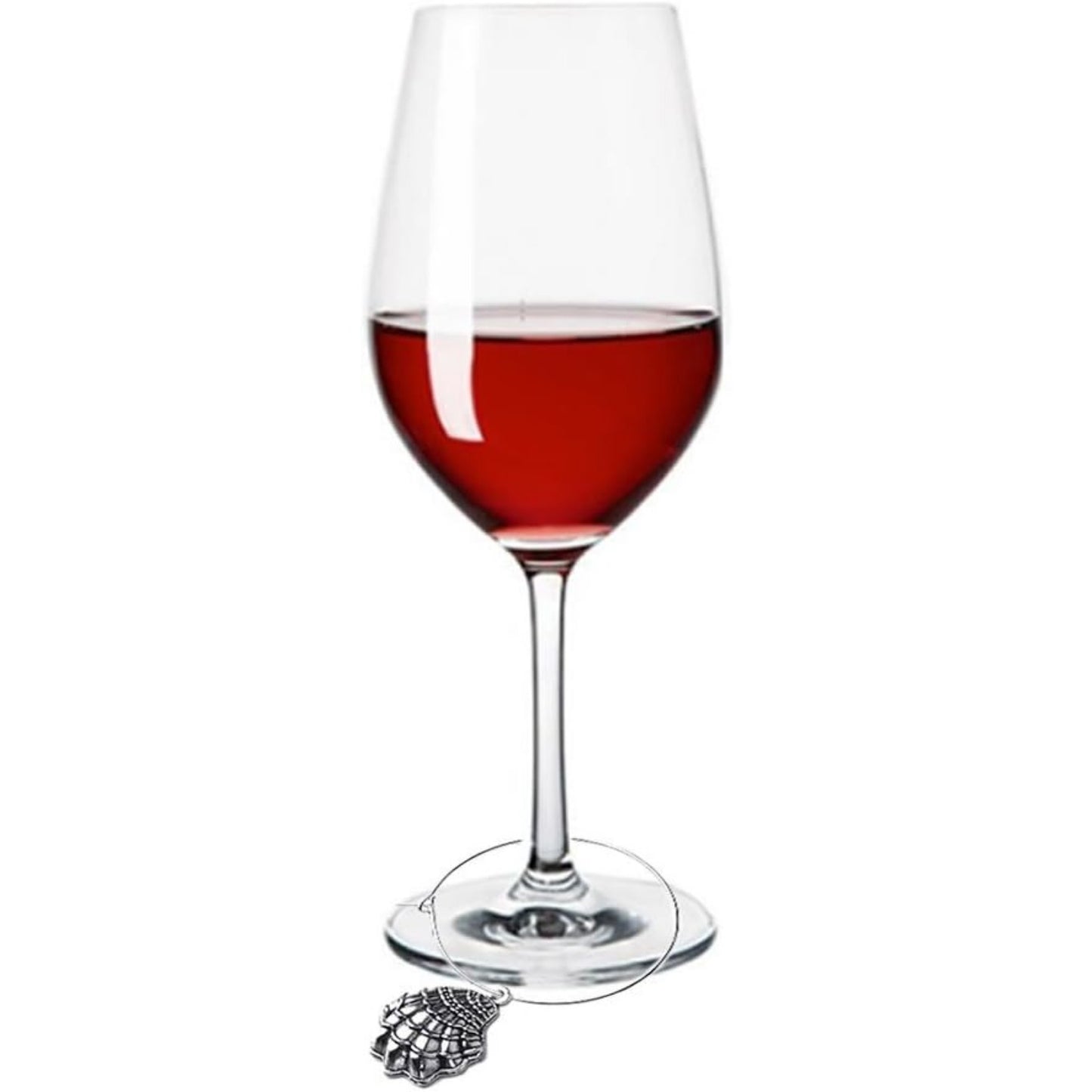 140Pcs Metal Wine Glass Charm Rings Earring Hoops and Ocean Fish & Sea Charms Pendants for DIY Your Unique Wine Glass Marker