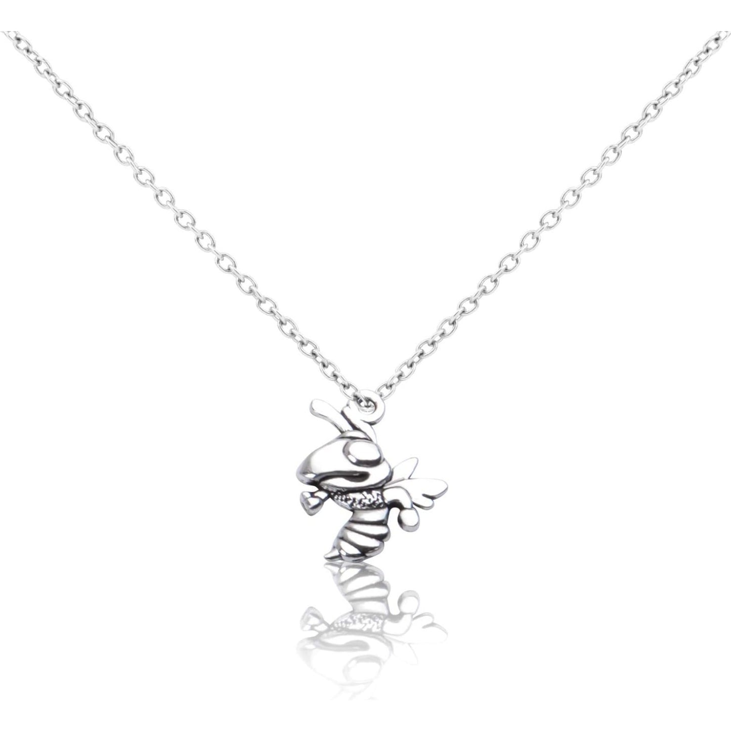 100g (30-60pcs) Antique Silver Mixed Honey Bee Charm Pendants Alloy Bee Pendant Flying Insect Charms Craft Supplies for DIY Necklace Bracelet Jewelry Making
