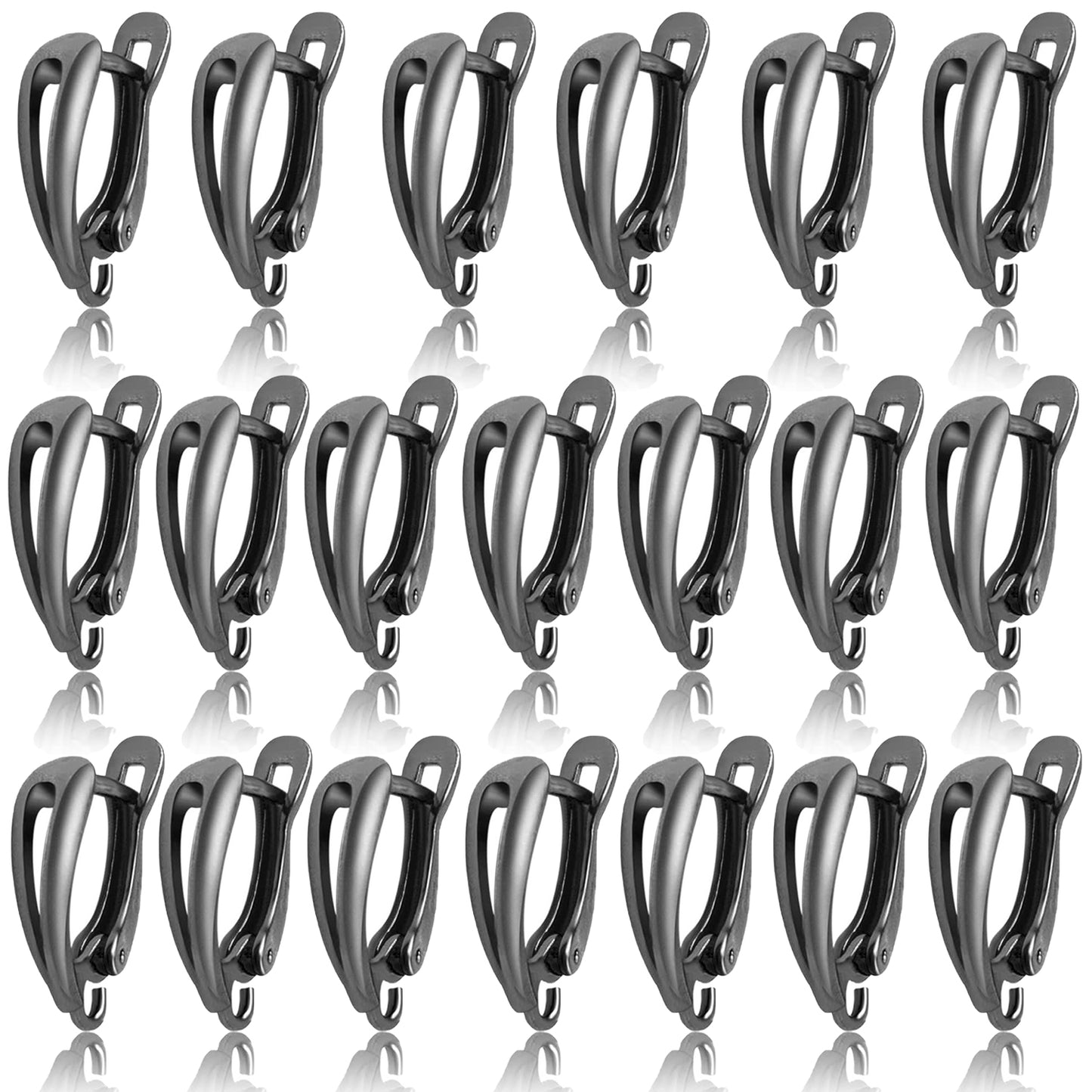 20pcs Brass French Earring Hooks Rectangle Round Shape Hypoallergenic Leverback Earrings Hooks Ear Wire with Open Loop Dangle Earrings for DIY Jewelry Making Supplies, 5 Colors