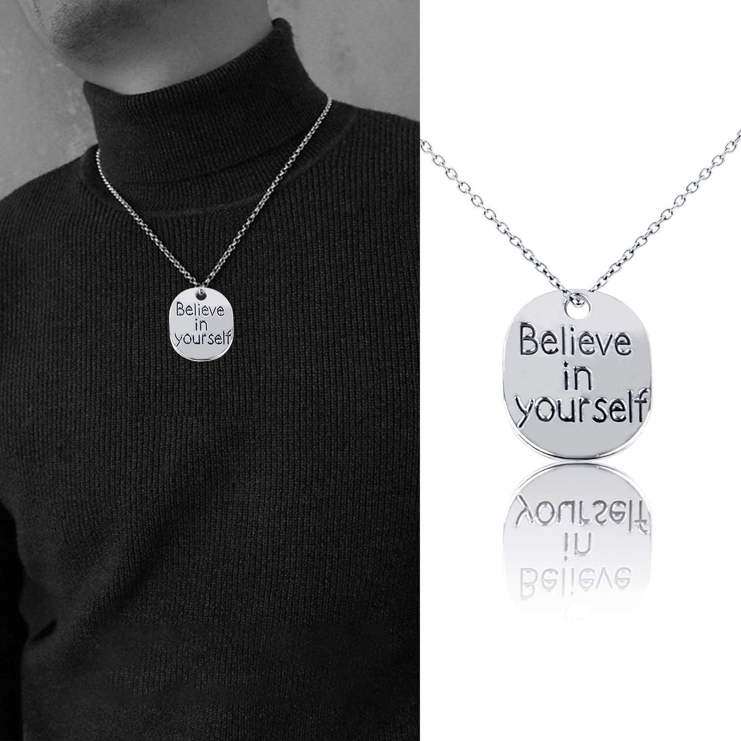 Inspirational Words Charm, 30pcs Inspirational Message Pendant believe in yourself Charms Beads Craft Supplies for Jewelry Making