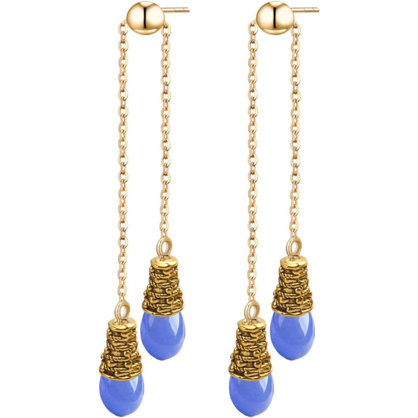 100 Gram (About 110-150pcs) Antique Gold Cone Bead Caps Flower End Caps Tassel End Cap for Jewelry Making Crafts DIY
