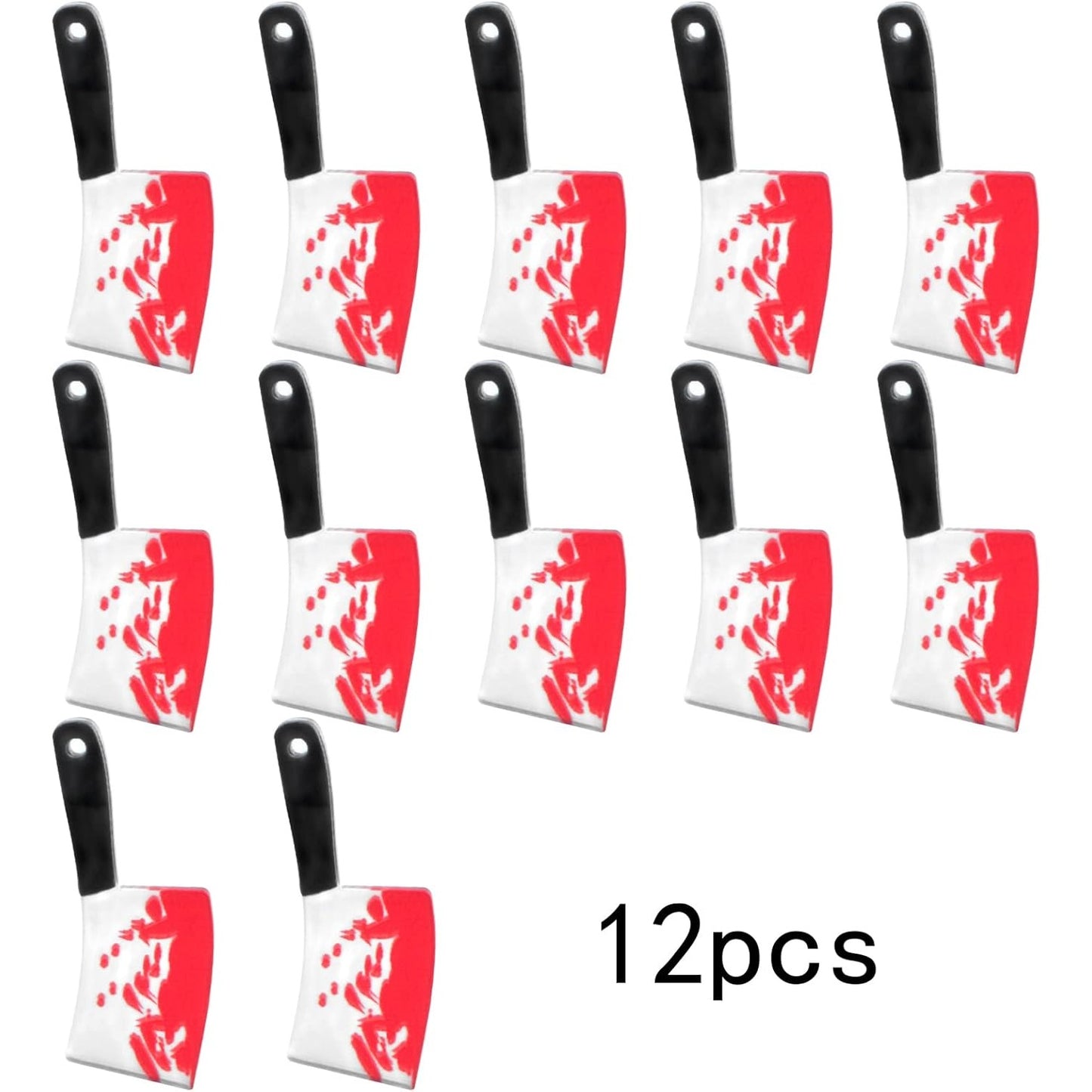 12 Pieces Small Knife Pendant Charms Acrylic Horror Sharp Knife Shape Dangle Pendants Craft Supplies for DIY Earrings Jewelry Making Halloween Party Decor