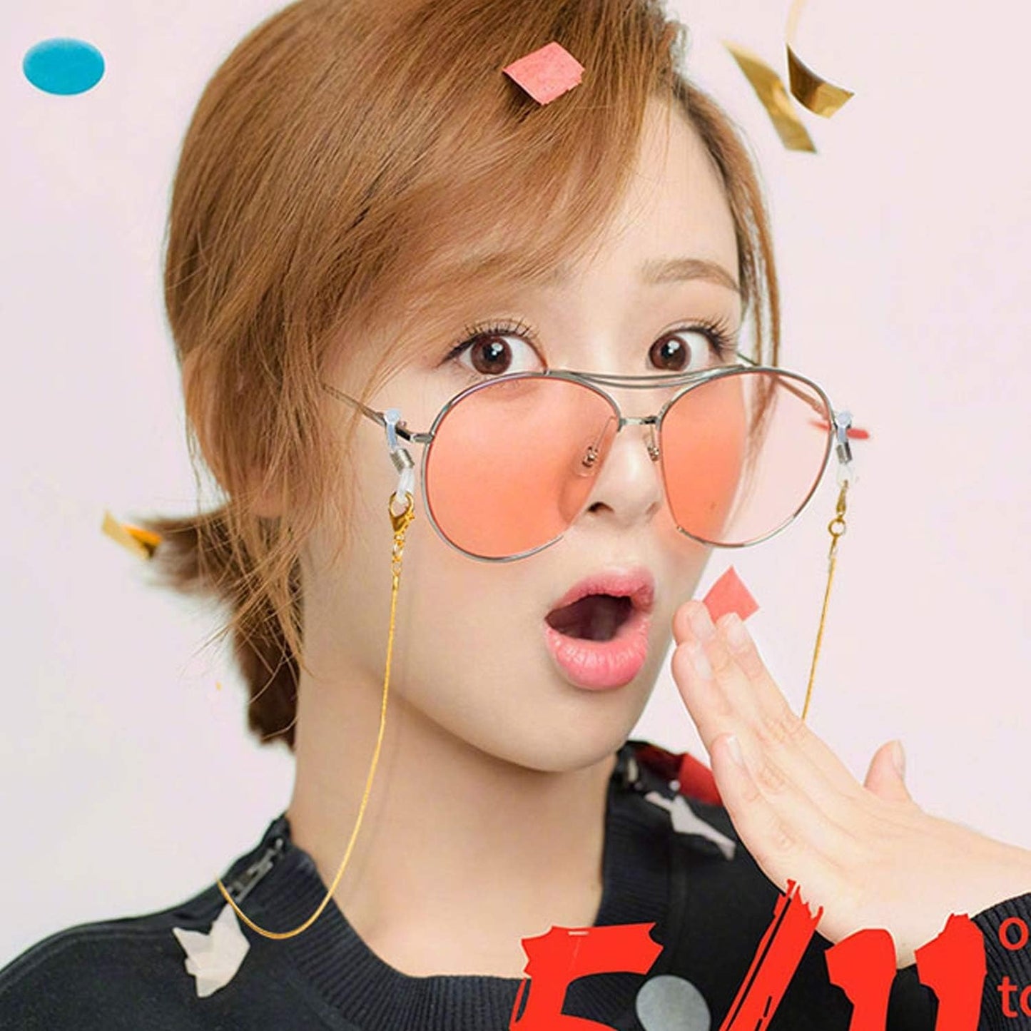 12pcs Rubber Metal Ends for Eyeglass Chain Necklace Chain (6pcs Black Color +6pcs Clear Color)