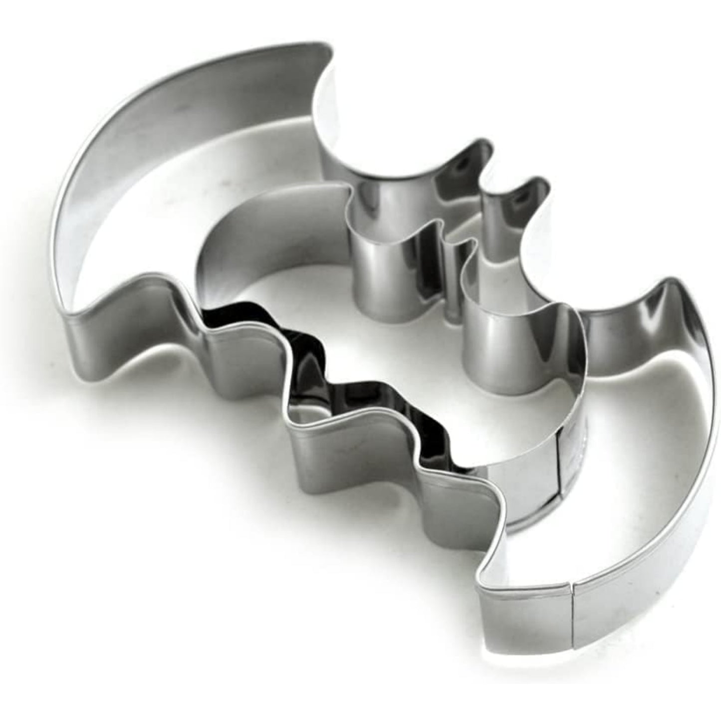 BronaGrand Cookie Cutters Set Stainless Steel Mold (Set of 2), Silver