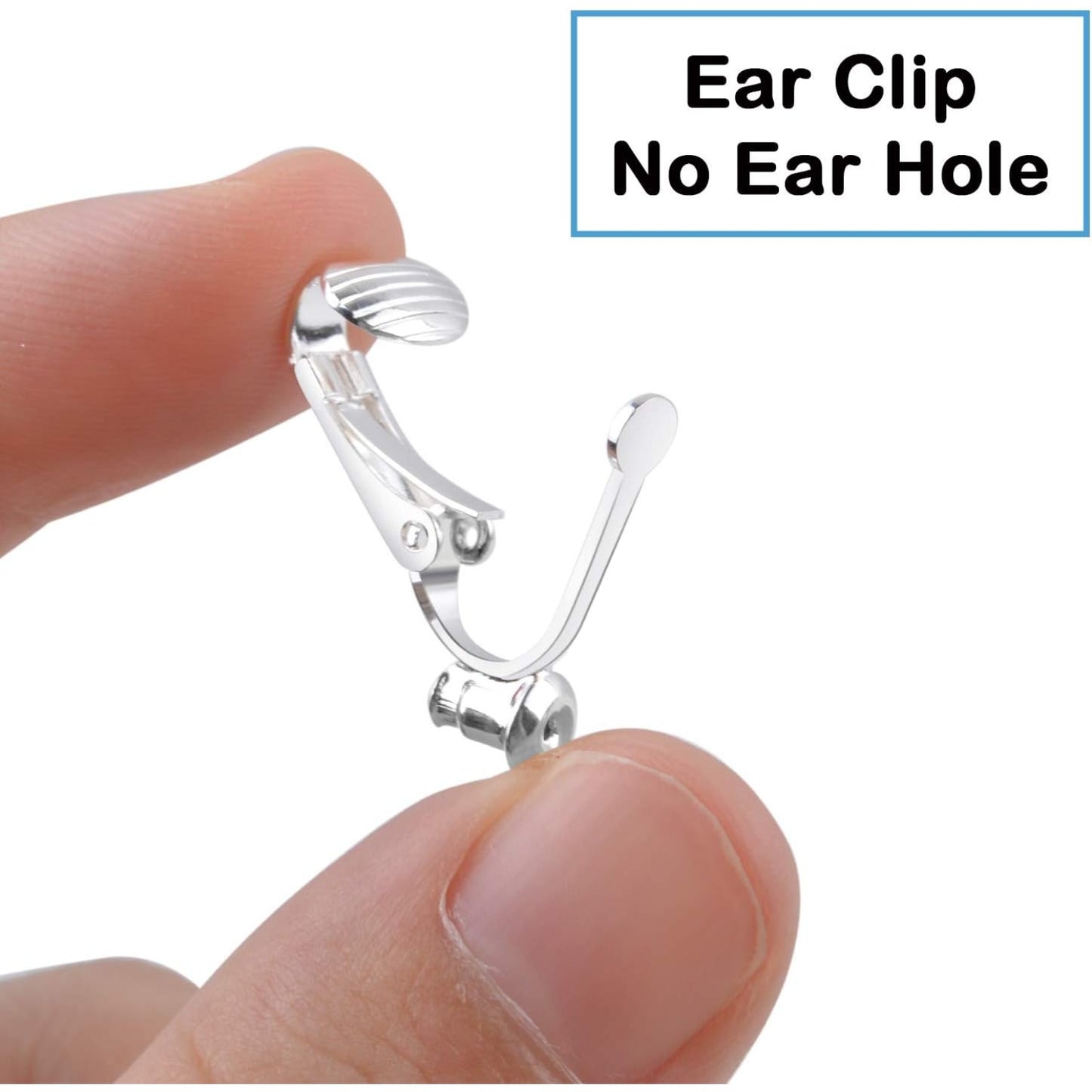 20 Pieces (10 Pairs) Stainless Steel Clip-on Earrings Converter Components with Post for Non-Pierced Ears DIY Earring - Turn Posts Into Clip-Ons