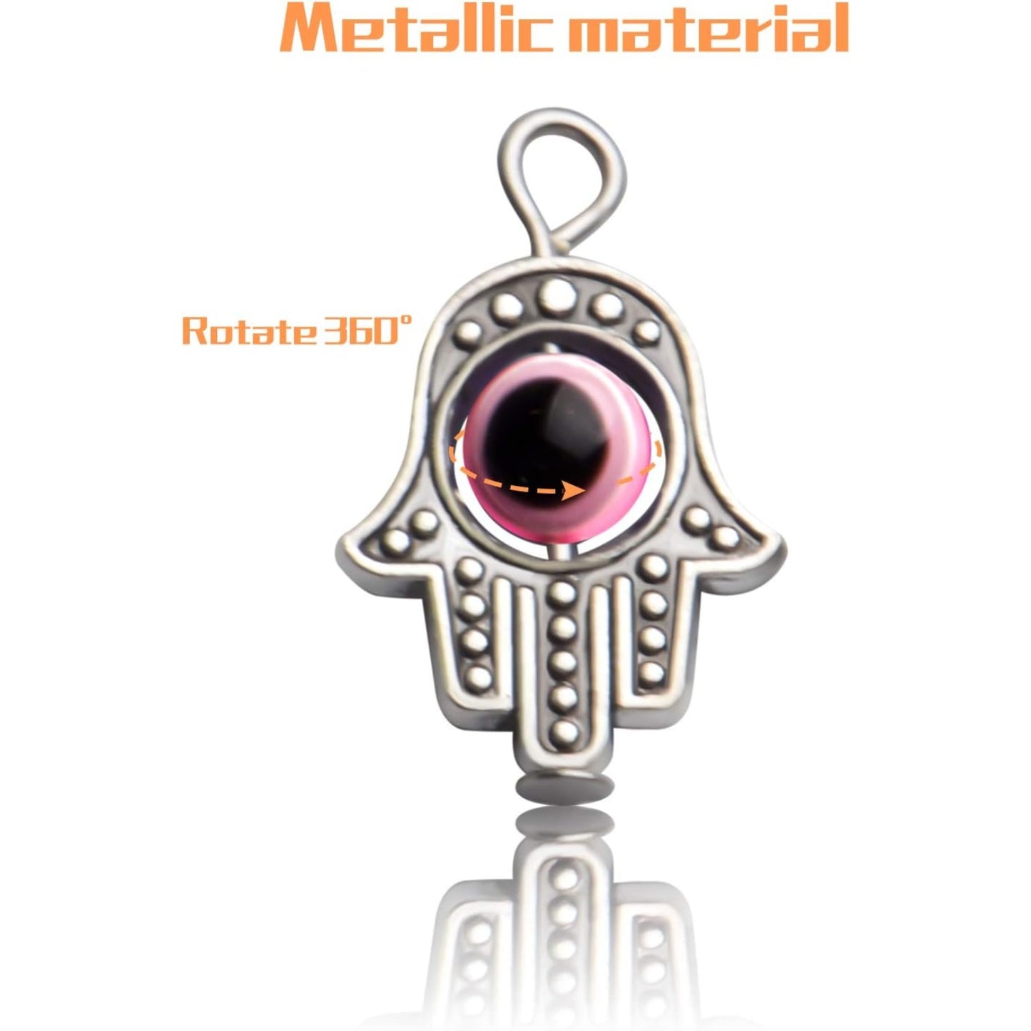 Fatima Hand Charms,30 Pcs Antique Silver Hamsa Hand Evil Eye Bead of Fatima Symbol Charms Hamsa Hand Beads Frame Charms for DIY Necklace Bracelet