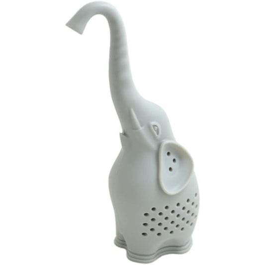 BronaGrand 1PCS Silicone Tea Infuser Creative Elephant Tea Strainer (Grey)