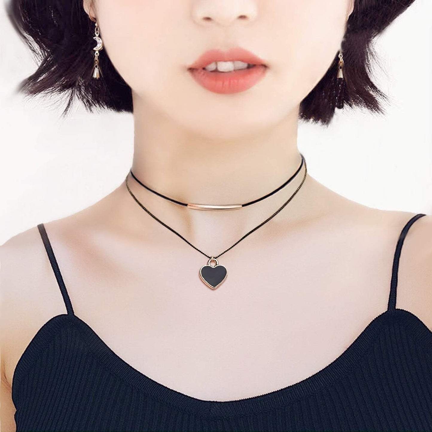 Heart Shape Charms, 36Pcs Enamel Heart Shape Pendants Alloy Heart Charms Bulk for DIY Necklace Bracelet Earrings Craft Making