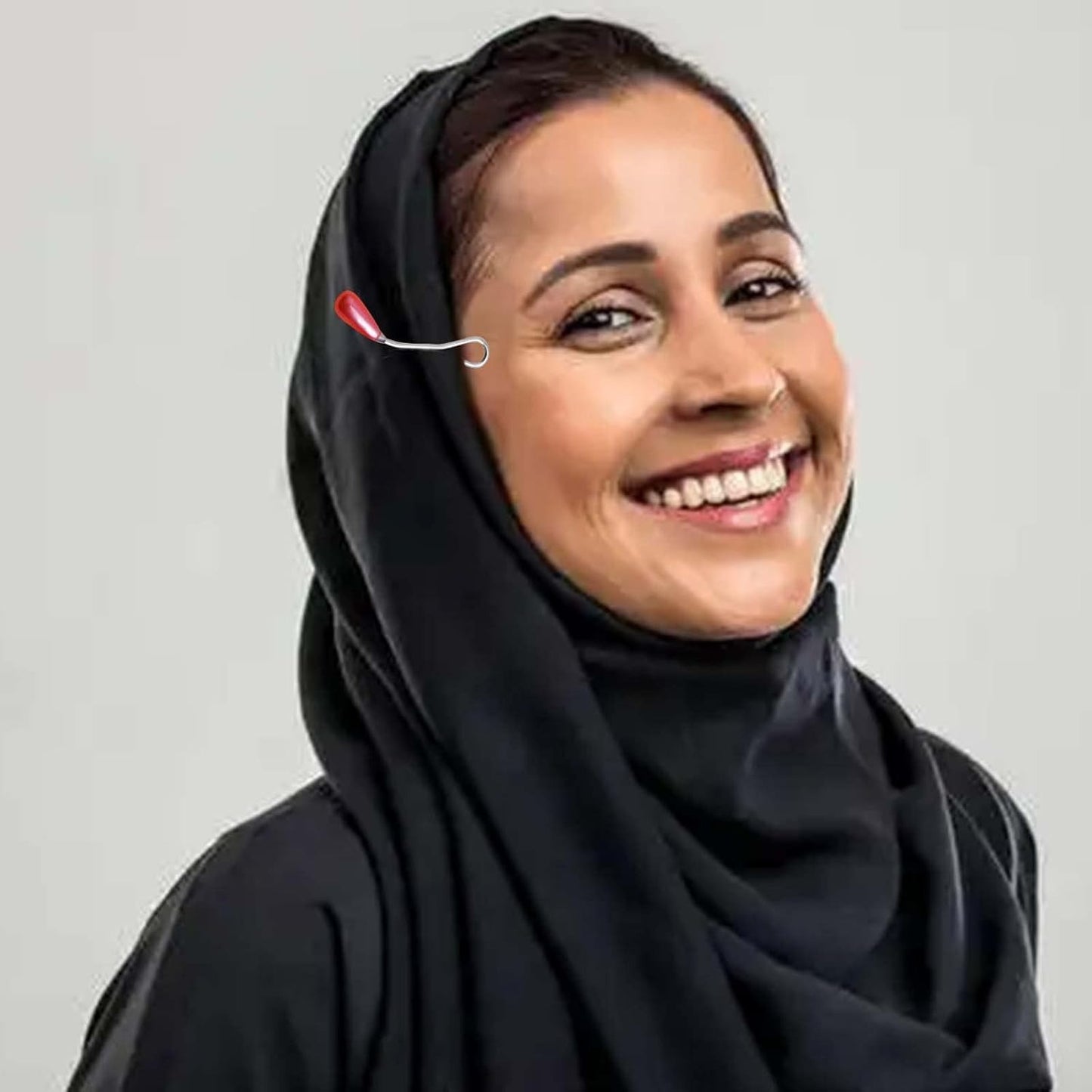 24pcs Colorful Faux Pearl Scarf Clips Cute Headscarf Shawl Scarf Muslim Hijab Clips U Shaped Lapel Brooch Pin Clips for Sweater Cardigan Clothing Jeans Hat Bag Ornaments