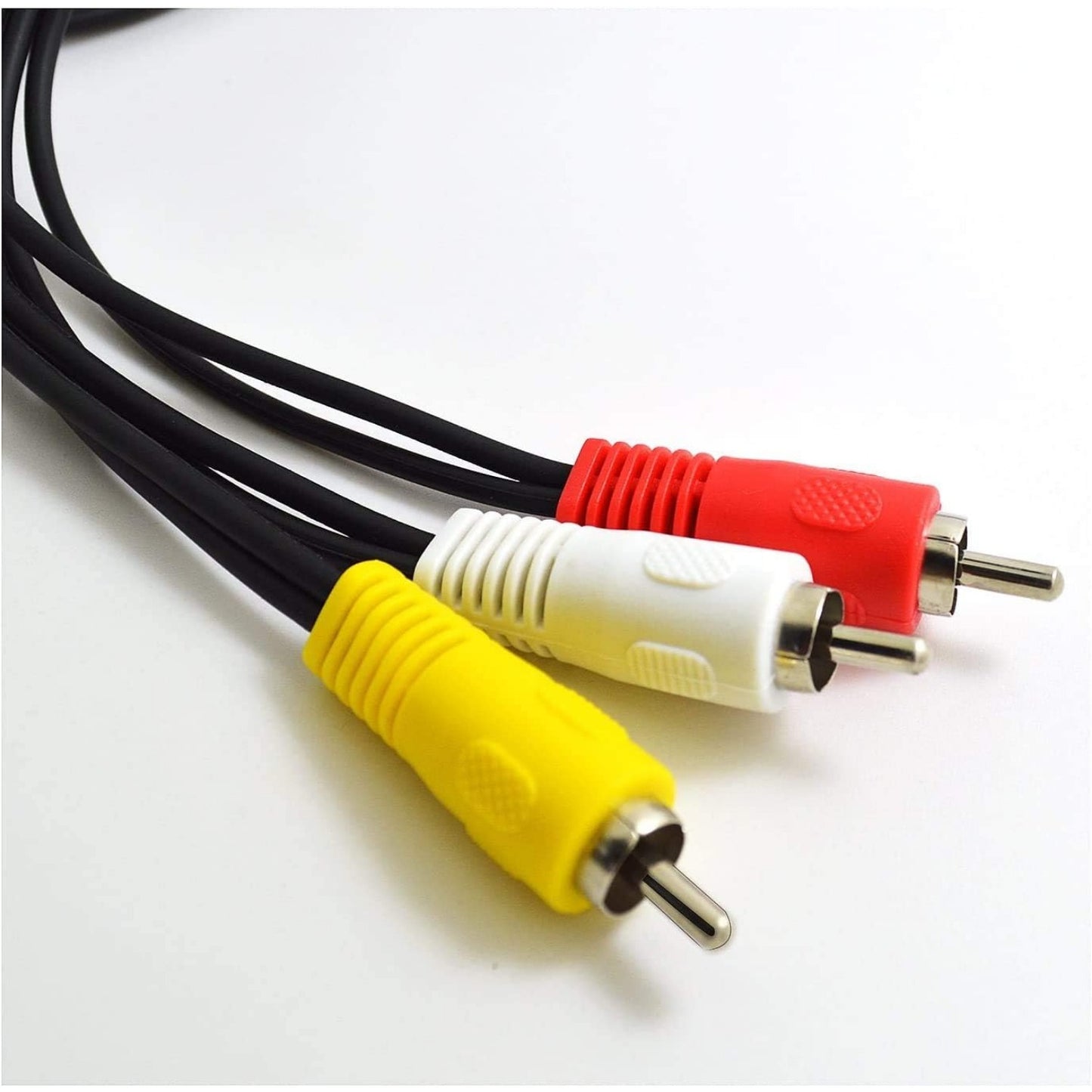 BronaGrand 3 RCA Male Jack to 6 RCA Female Plug Splitter Audio Video Av Adapter Cable (5FT)