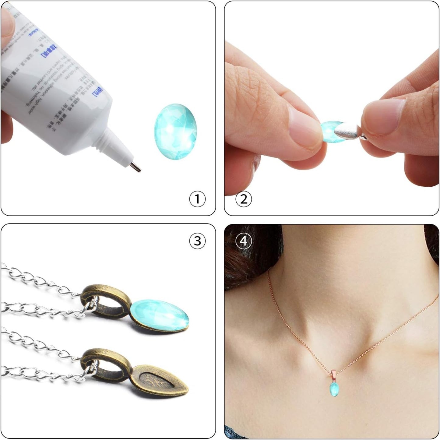 100pcs Oval Glue on Bail Pendants Small Spoon Earring Pendants Jewelry Glue on Bail Earring Charms for Jewelry Making DIY Crafting,21×8mm