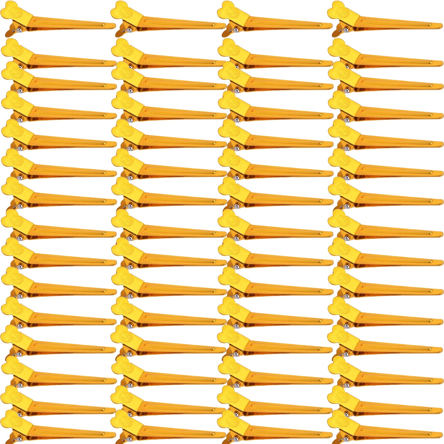 60pcs Mixed Colors Single Prong Hair Clips Metal Duck Bill Hairclips Alligator Curl Clips Styling Sectioning Hairpins for Women Makeup Hair Cutting Hairdressing Salon Tools