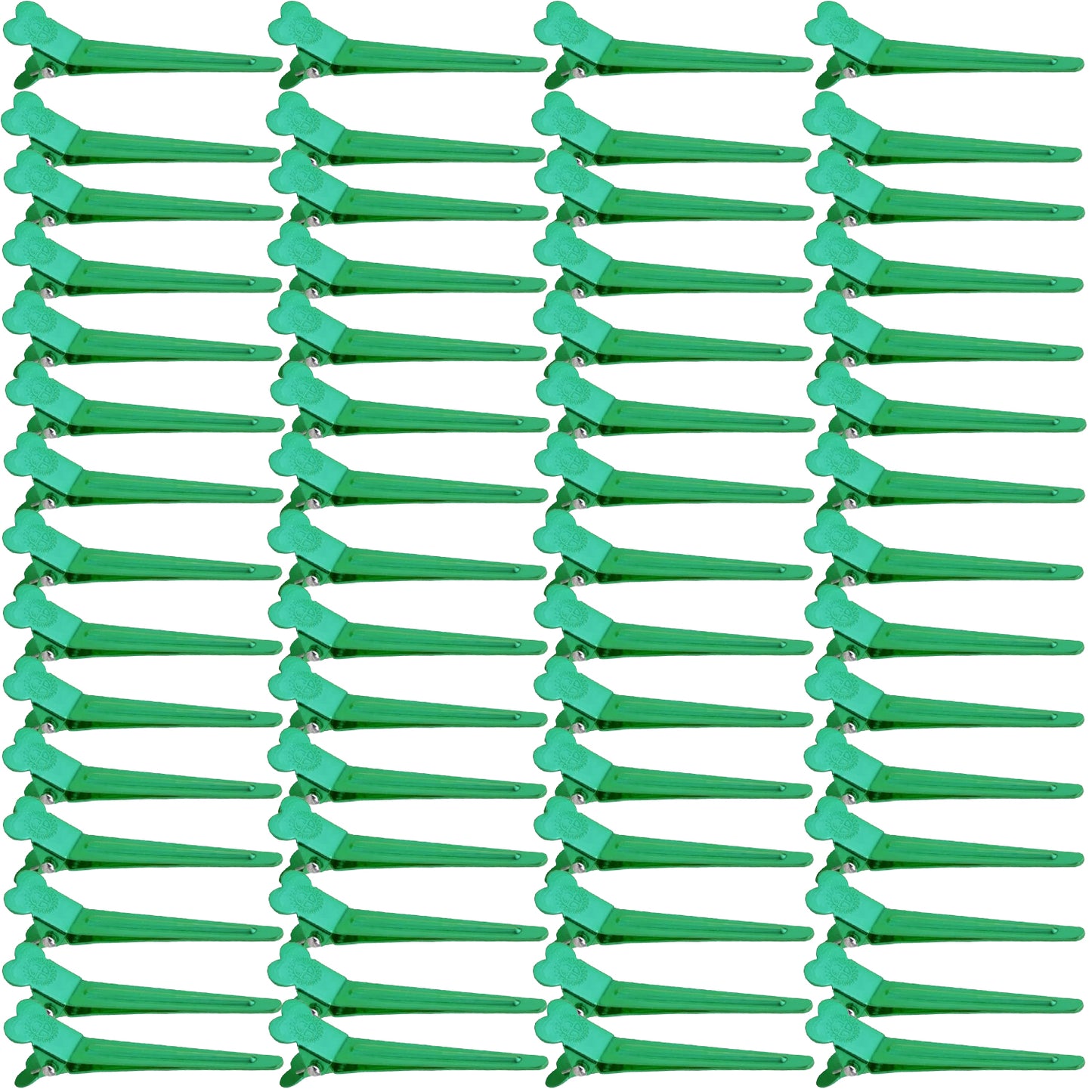 60pcs Mixed Colors Single Prong Hair Clips Metal Duck Bill Hairclips Alligator Curl Clips Styling Sectioning Hairpins for Women Makeup Hair Cutting Hairdressing Salon Tools